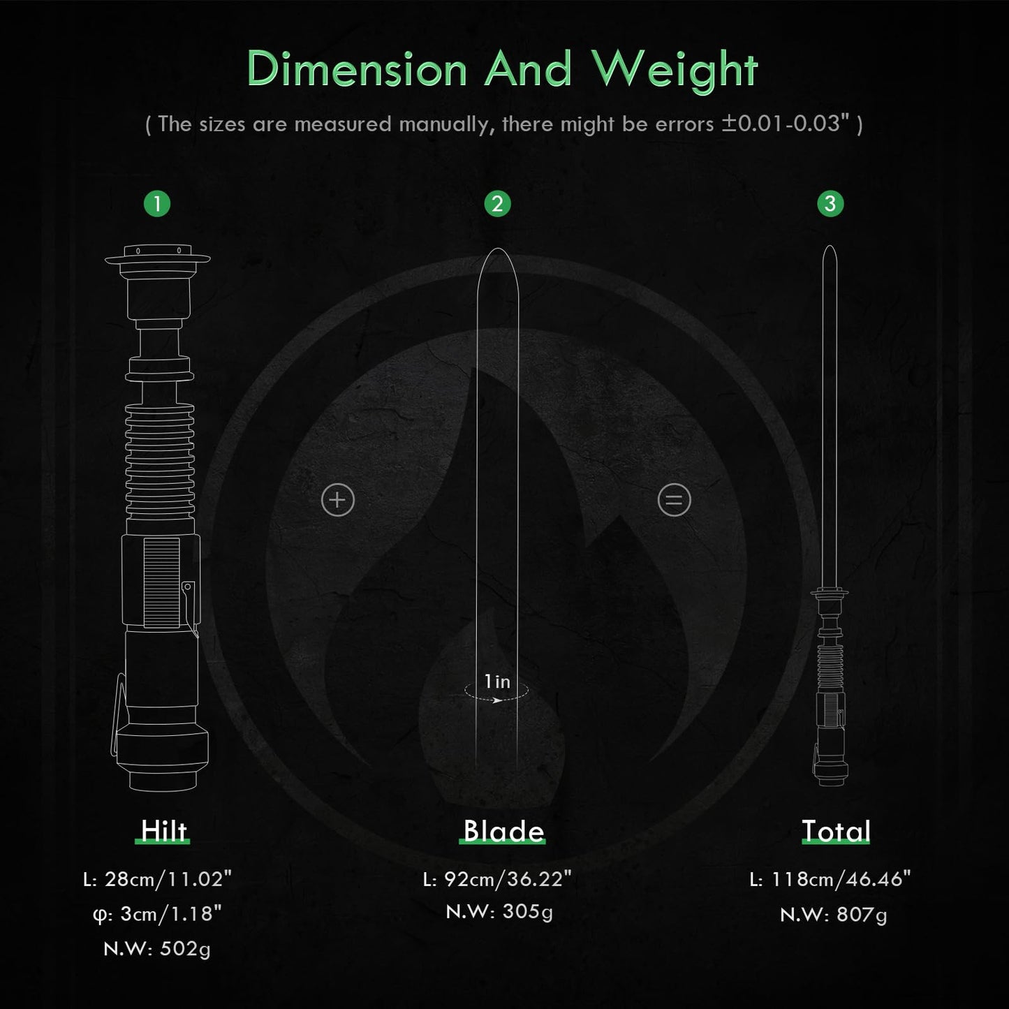 CUSTOM SABER Xenopixel 3.0 Light Saber — 34 Sound Fonts, Motion Control, Infinite Color, Stand