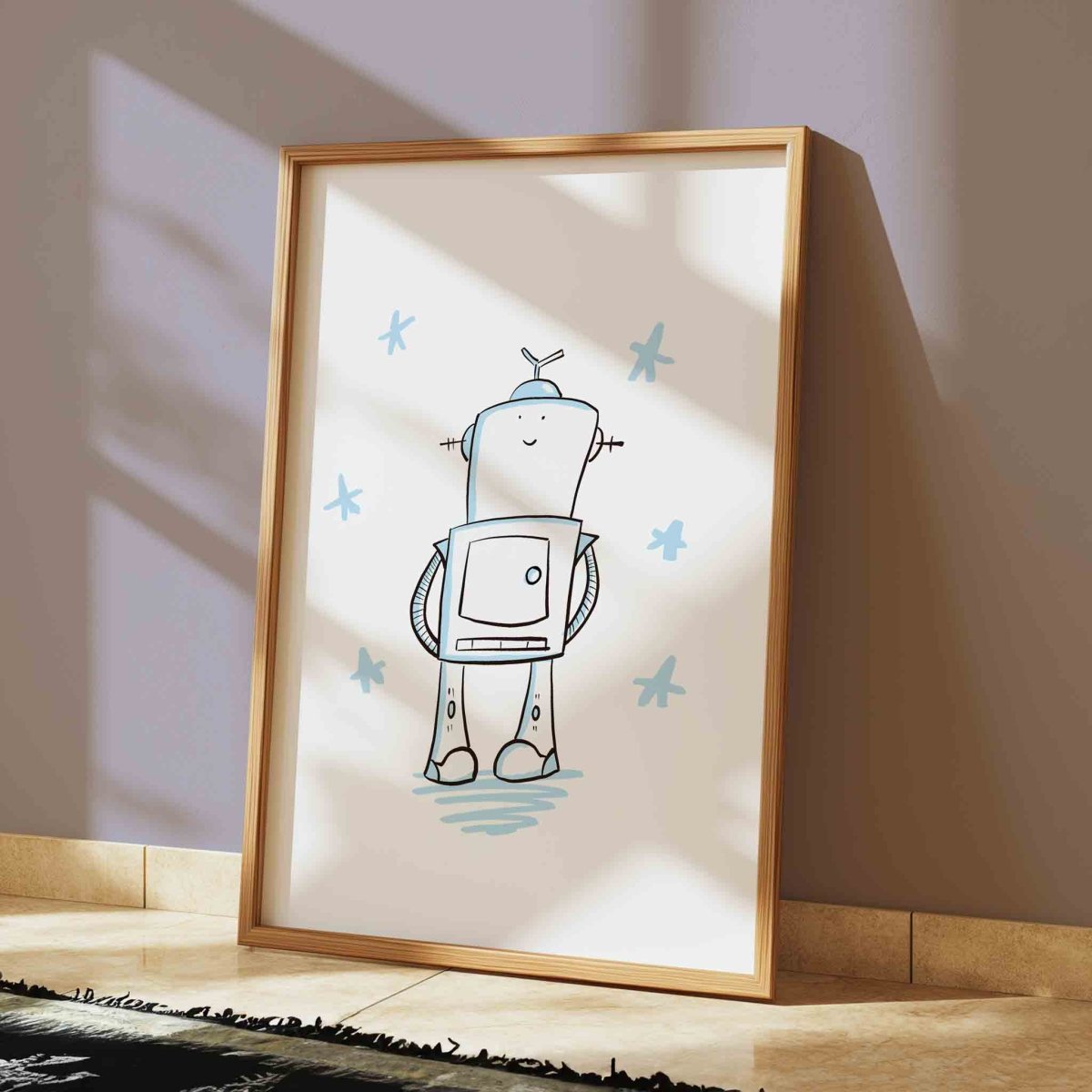 Cute Robot Illustration Art Print