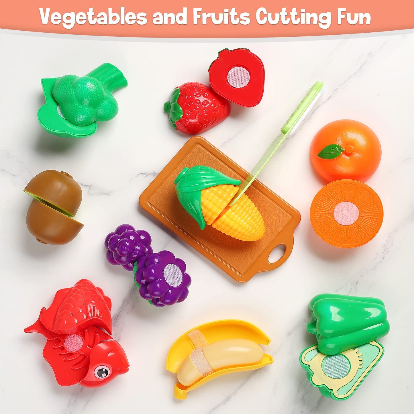 CUTE STONE Toy Kitchen Set – Pots, Pans & Utensils for Kids