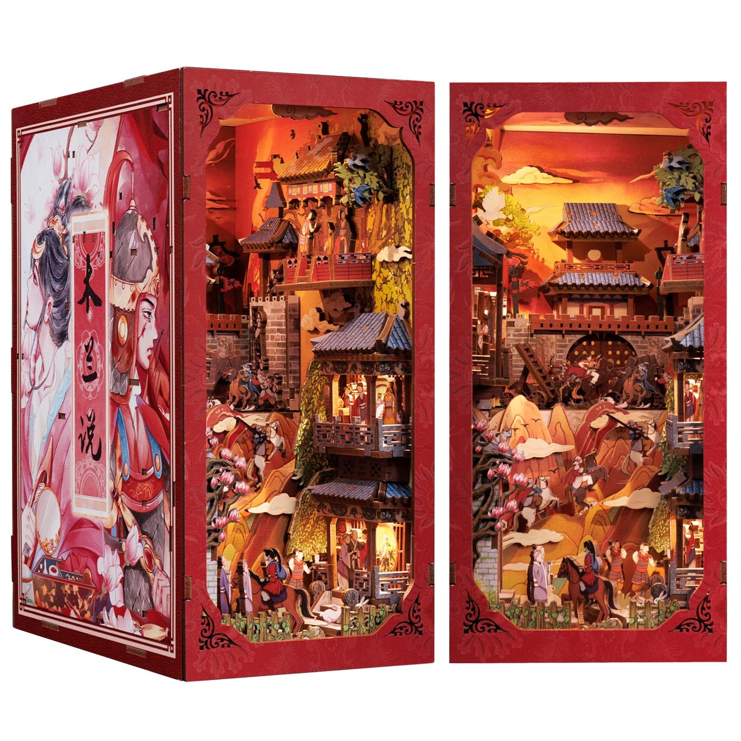 CUTEBEE Book Nook Kit – DIY Miniature House Kit for Adults & Teens