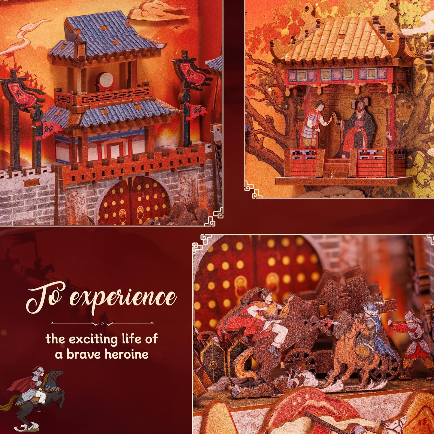 CUTEBEE Book Nook Kit – DIY Miniature House Kit for Adults & Teens