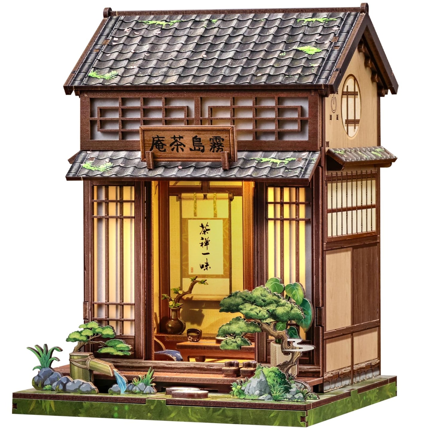 CUTEBEE Book Nook Kit: Kirishima Cha-an Japanese Tea House DIY