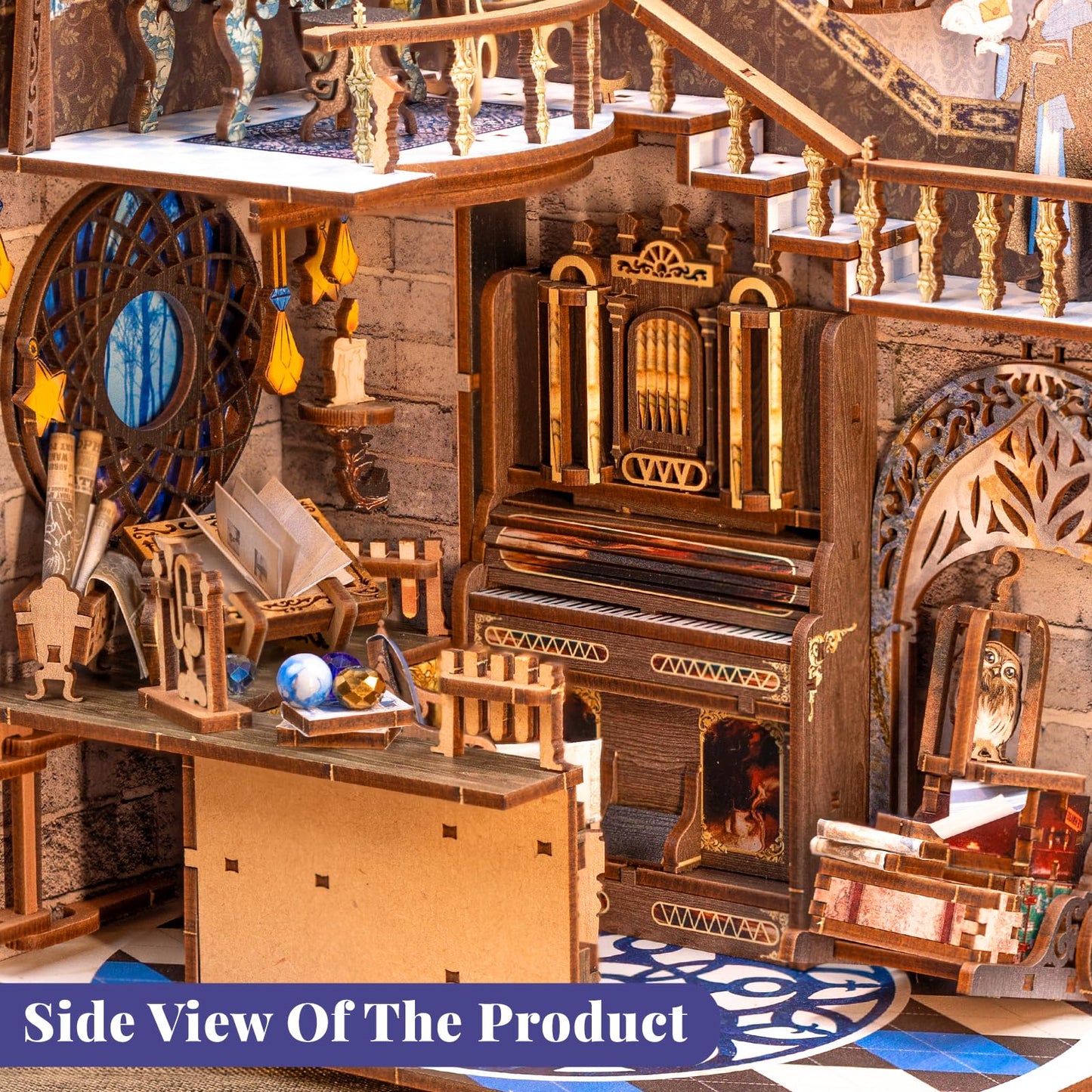 CUTEBEE Book Nook Kit - DIY Miniature House Kit for Adults & Teens