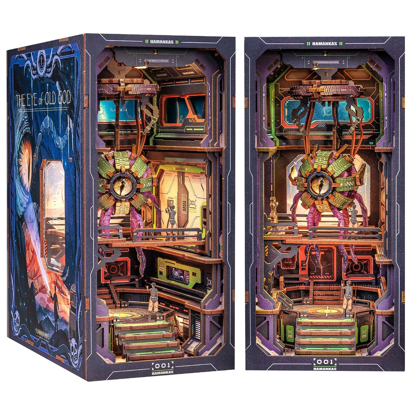 CUTEBEE Book Nook Kit — DIY Miniature Dollhouse with LED Light | The Eye of Old God