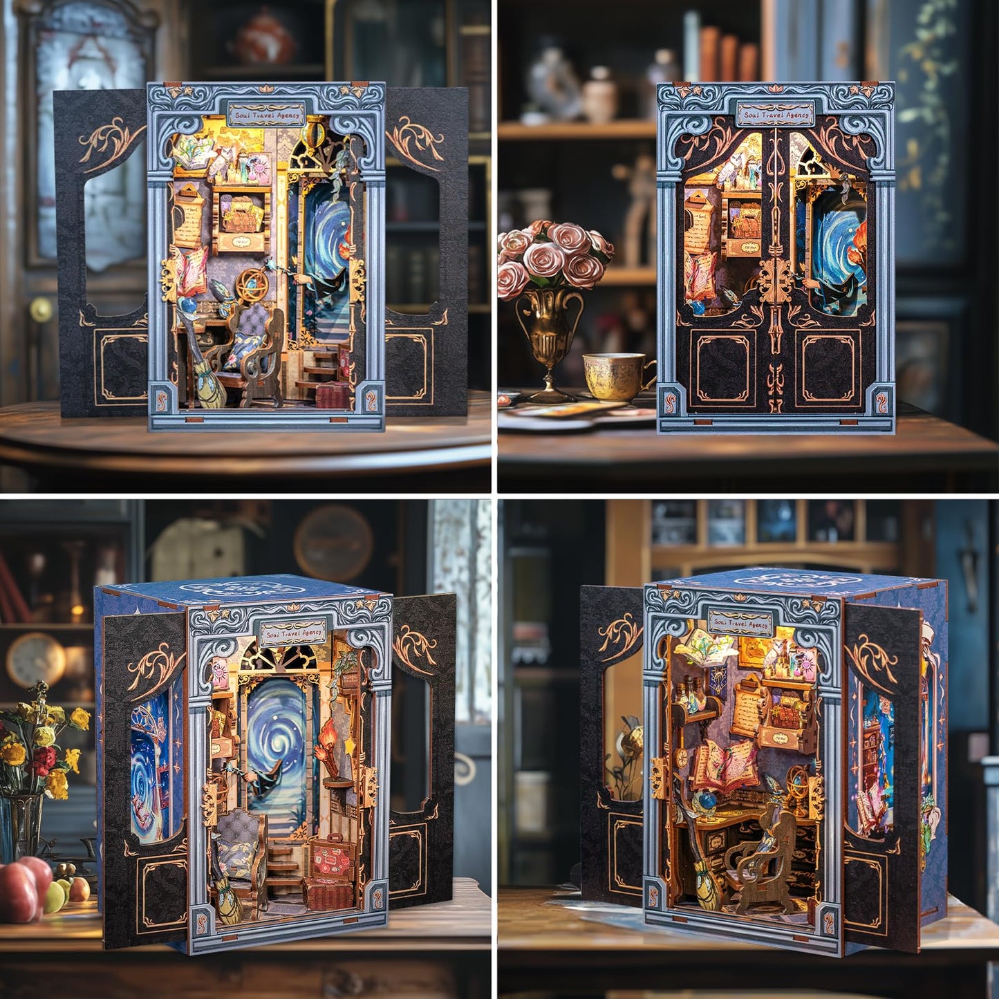 CUTEBEE Book Nook Kit – DIY Miniature Dollhouse for Adults & Teens | Soul Travel Agency