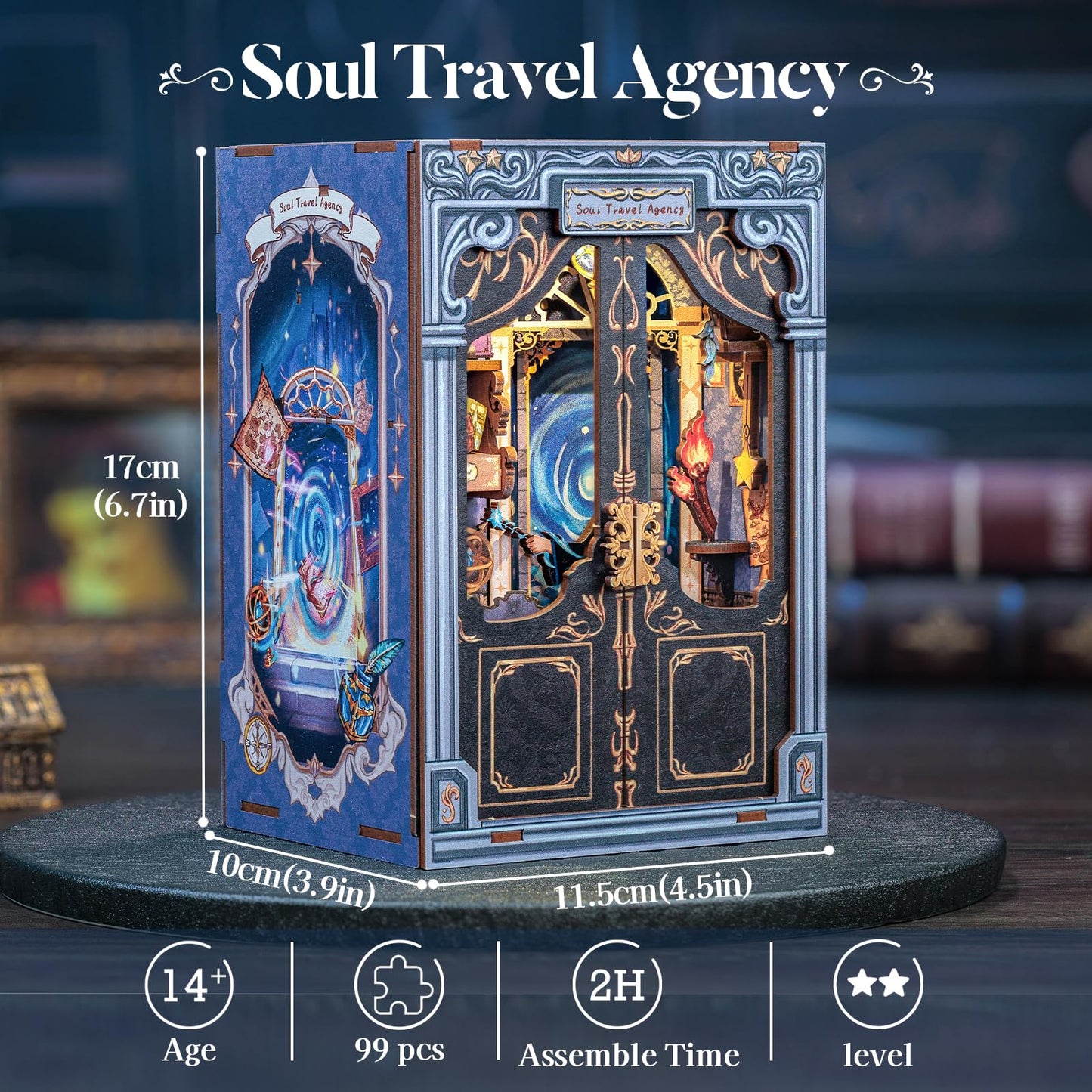 CUTEBEE Book Nook Kit – DIY Miniature Dollhouse for Adults & Teens | Soul Travel Agency