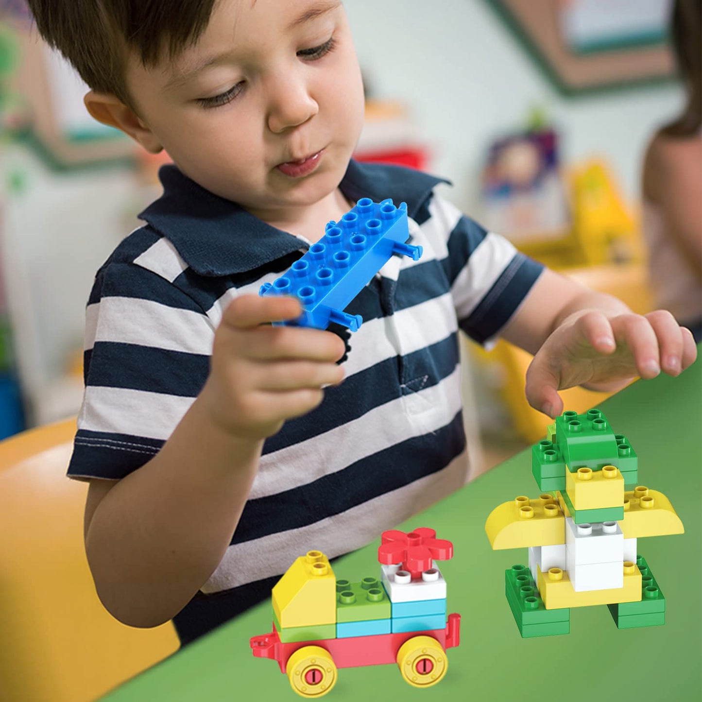 Cutedeer 138 Piece Building Blocks for Kids – Classic Large Bricks Set, Gift Box, Compatible with All Major Brands