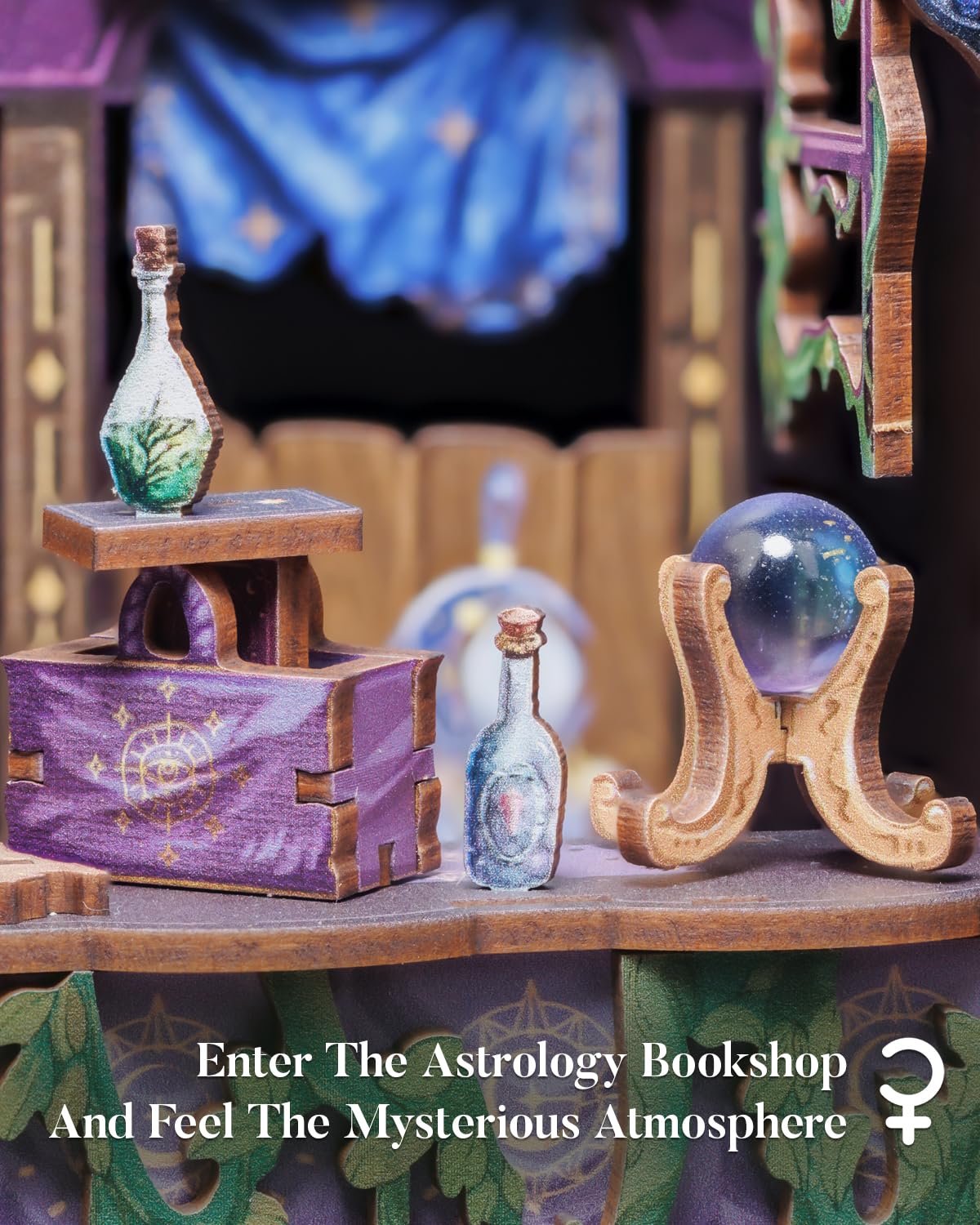 Cutefun Book Nook Kit — DIY Astrology Bookshop with LED Light