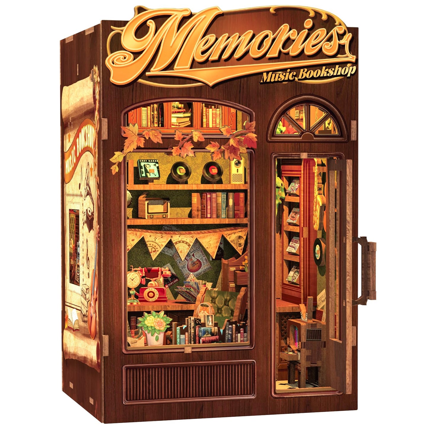 Cutefun Book Nook Kit - DIY Miniature House for Bookshelves and Book Lovers