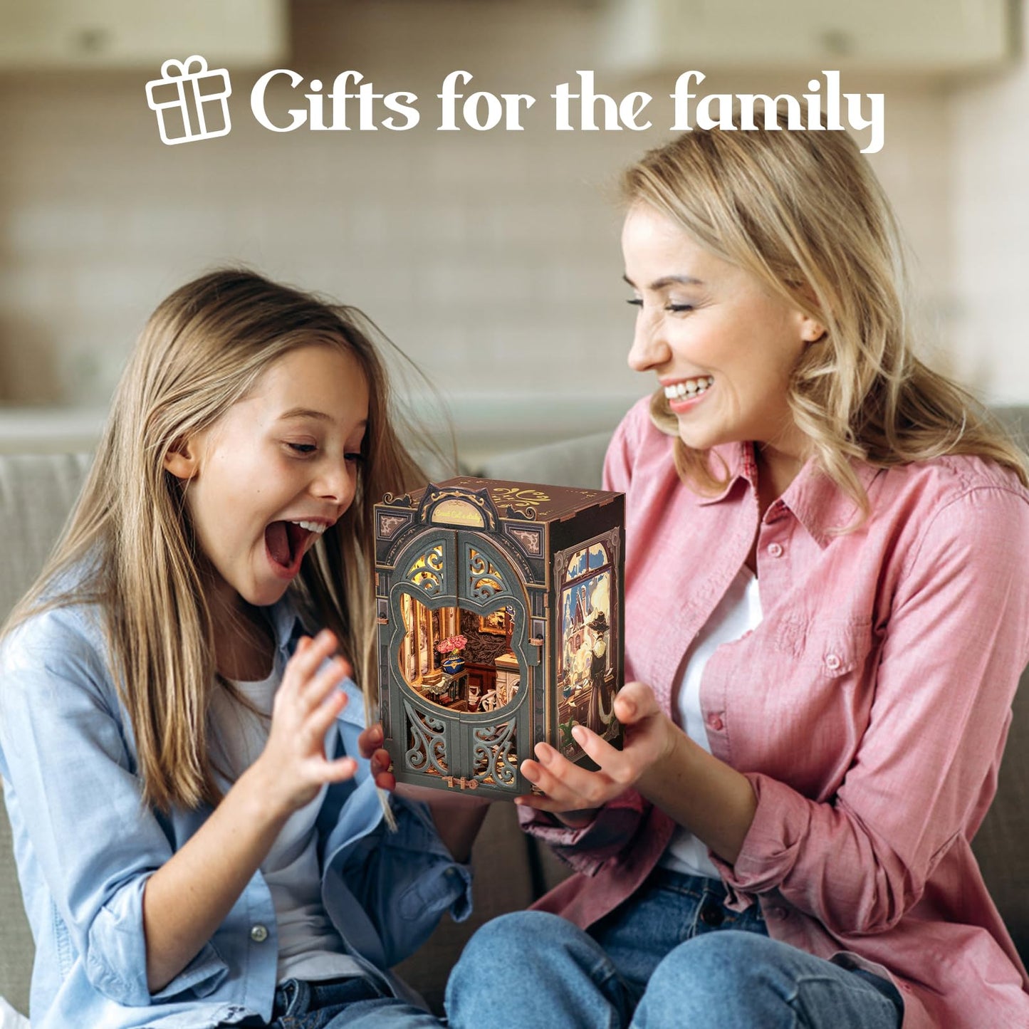 Cutefun Book Nook Kit – DIY Miniature Dollhouse (Count Cat's Study) – Ideal Gift