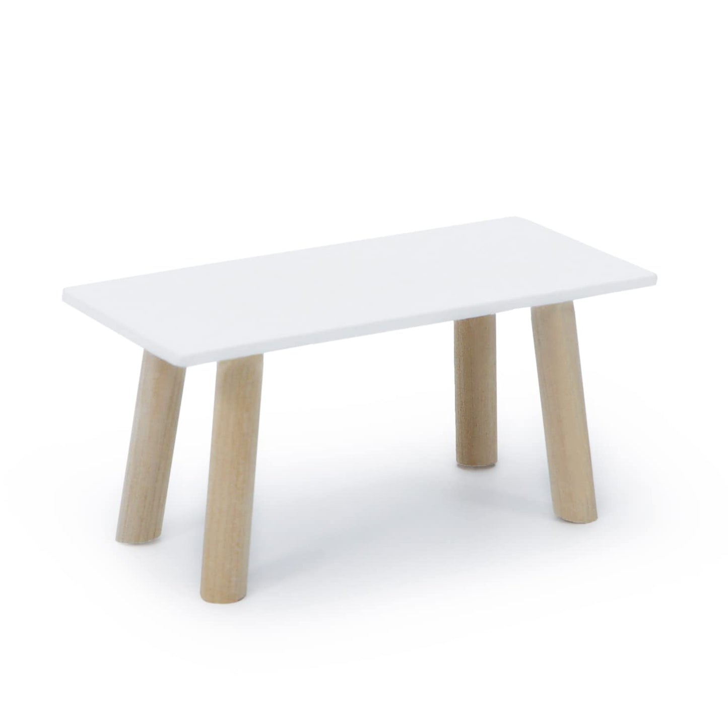 Cutemini Dollhouse Coffee Table 1:12 Scale – Wooden Miniature Furniture