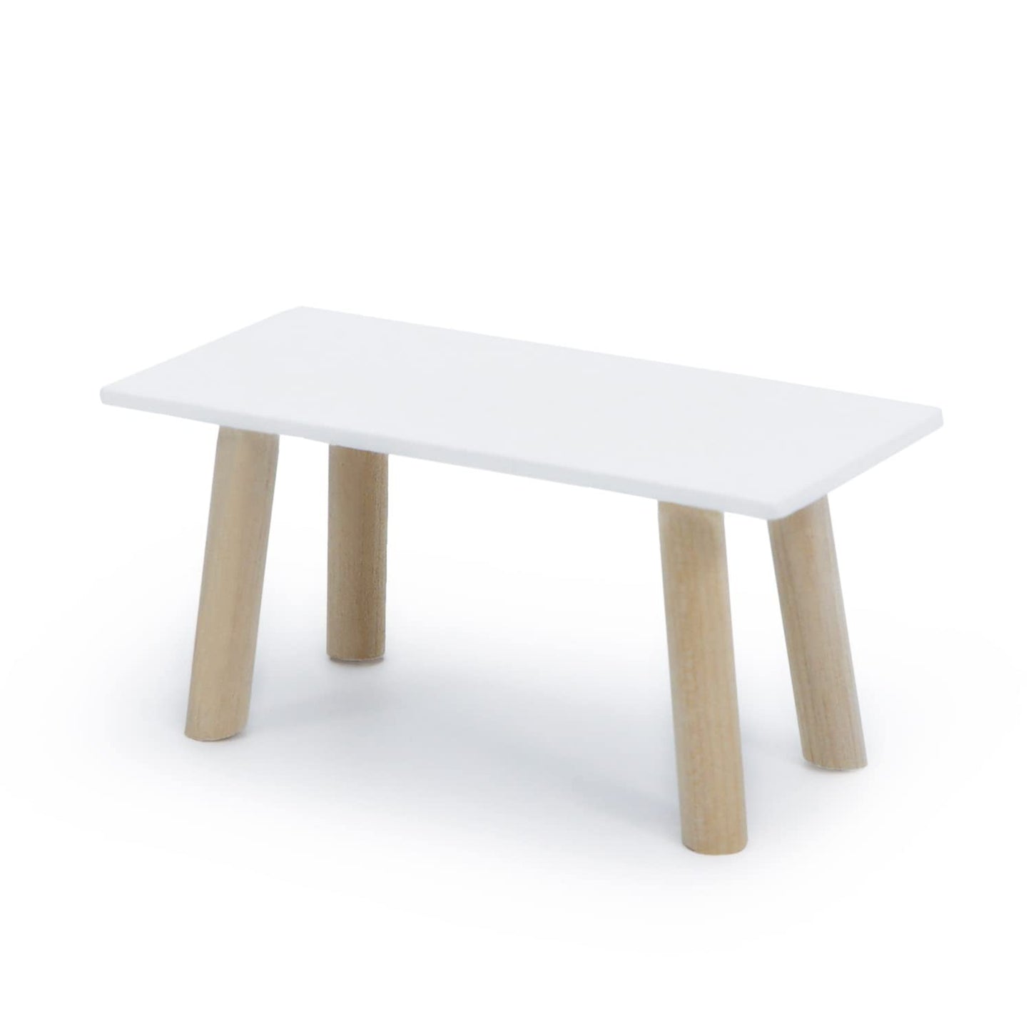 Cutemini Dollhouse Coffee Table 1:12 Scale – Wooden Miniature Furniture