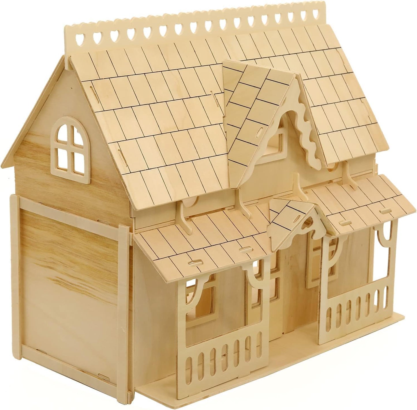 CUTEROOM 3D Puzzle House Duplex – Fantasy Villa DIY Miniature Dollhouse Kit