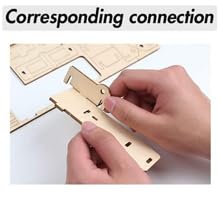 CUTEROOM Dollhouse Furniture Kit: 34-Piece Wooden Laser-Cut 3D Puzzle