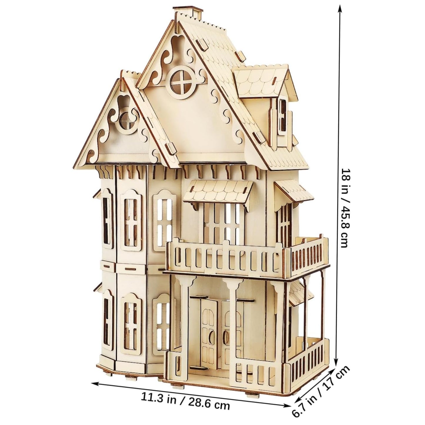 CUTEROOM 3D House Jigsaw Puzzle – Gothic Villa Dollhouse DIY Kit for Adults | Creative Home Decor Gift