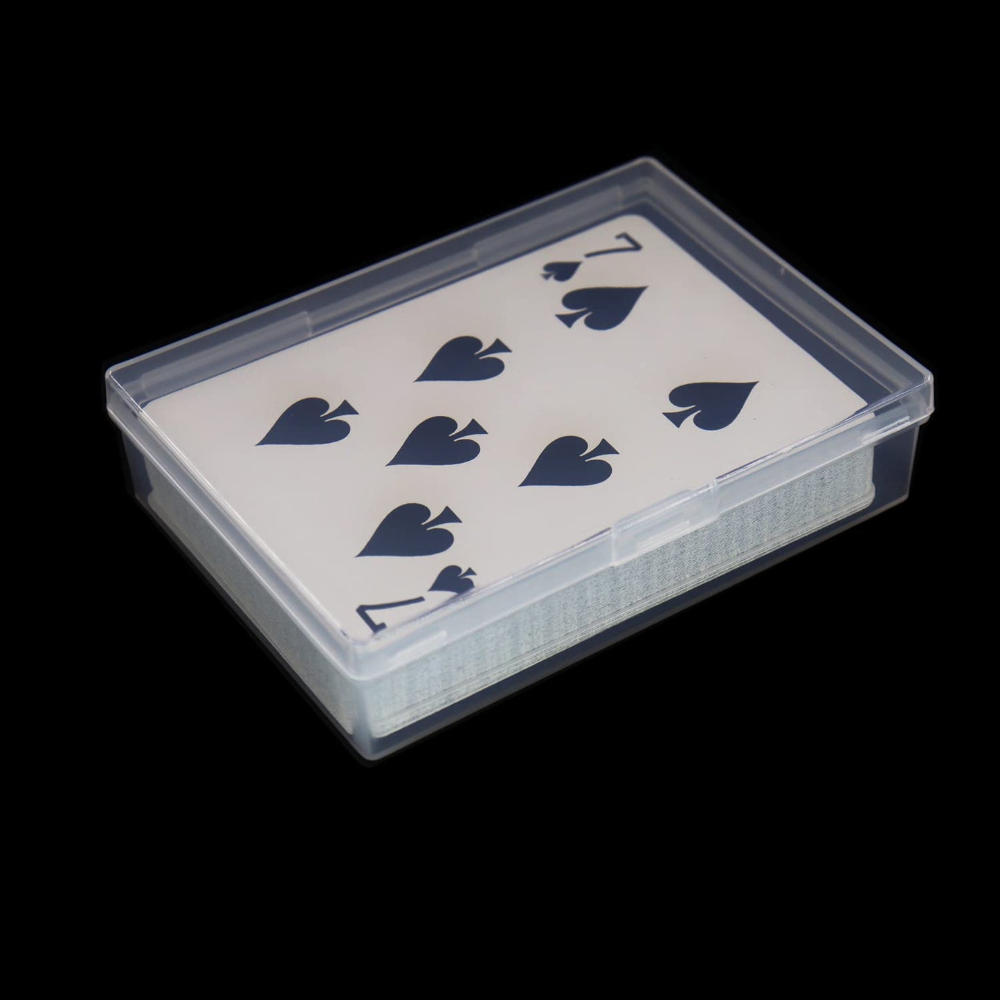 Cwdew Playing Card Case 3Pcs – Snaps Closed Clear PP Card Box Holder, 3.6x2.6x0.8 in