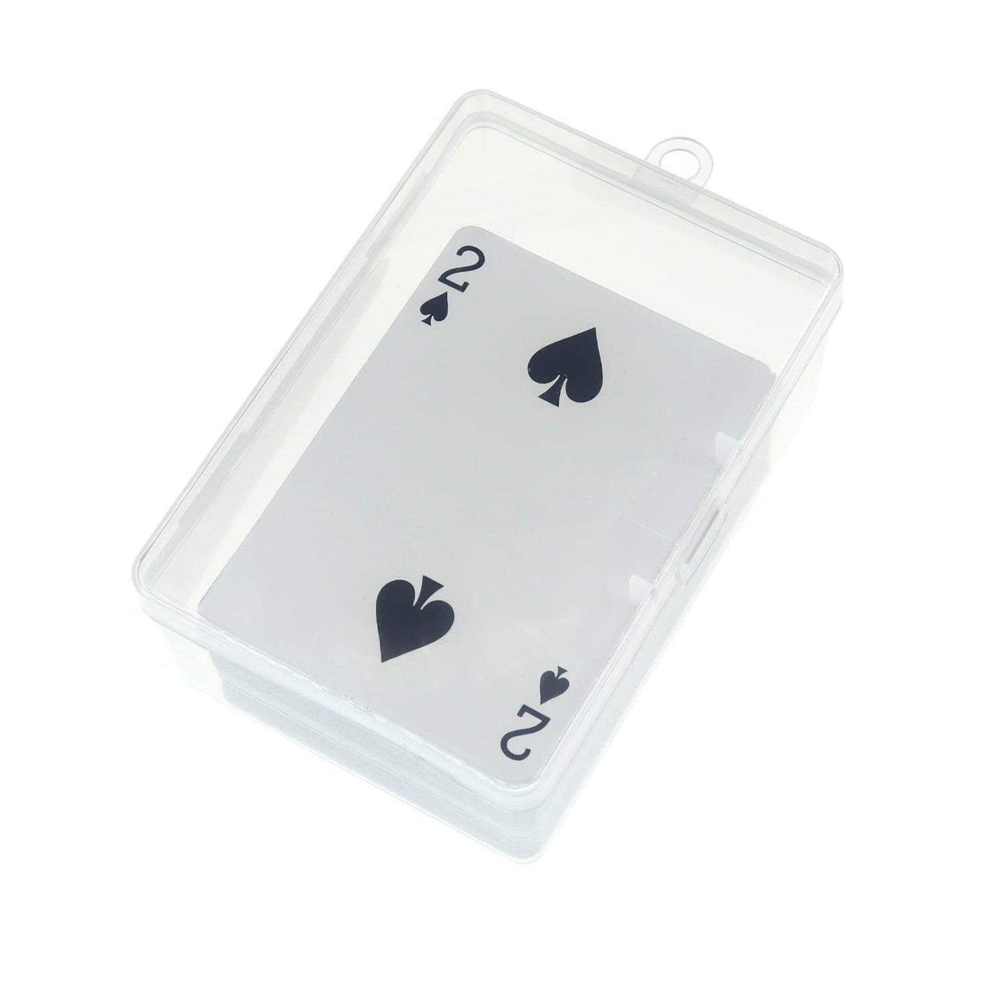 Cwdew 4Pcs UNO Card Case Box Holder – 112-Card Capacity, Clear PP Plastic Storage (No Cards Included)
