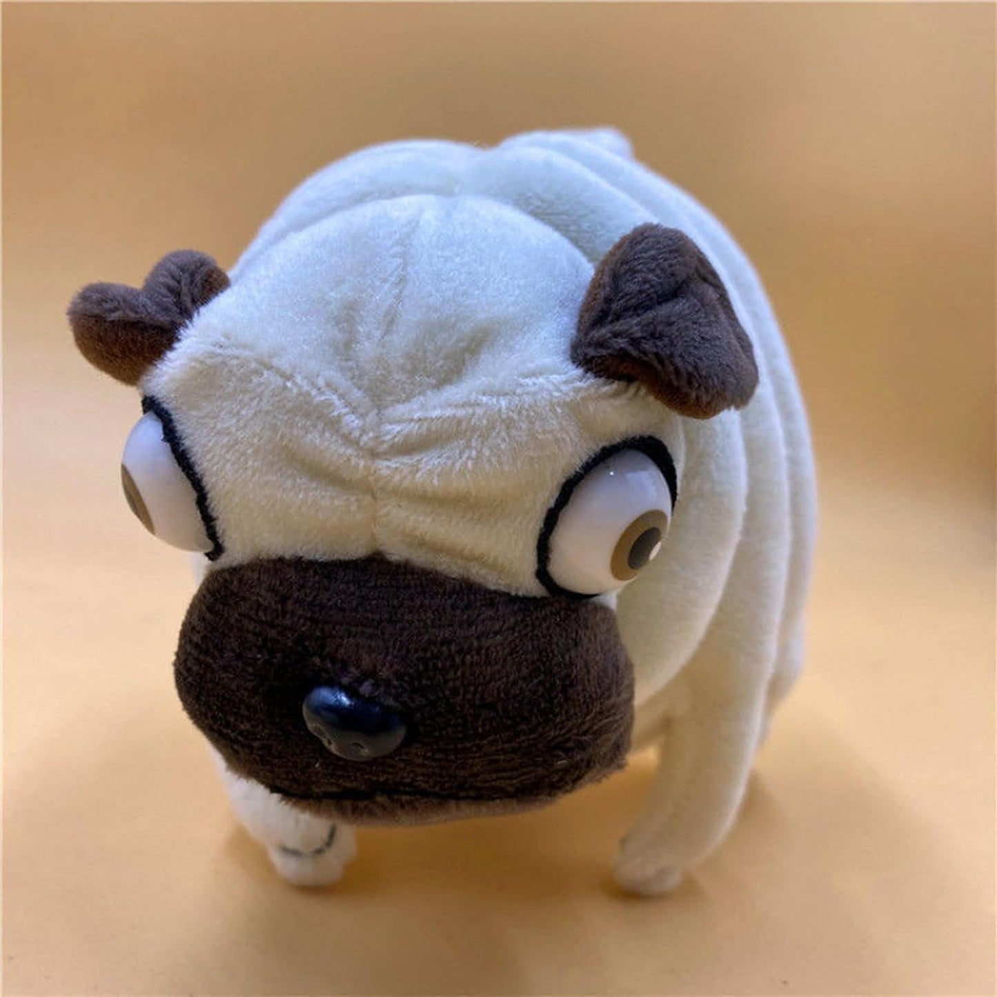 CWZY Pug Plush Toy 16" - Funny Ugly Cute Weirdo Plushie for Kids, Teens & Adults