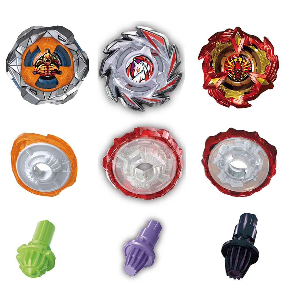 Cxdhzlx Battling Spinning Tops: 12 Top Battle Set with Two-Way Launchers