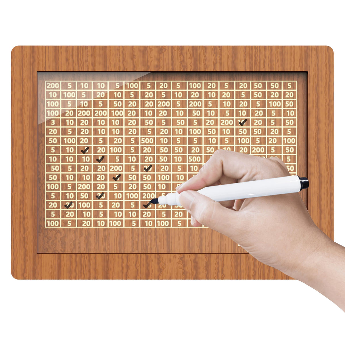 CYANLUX Piggy Bank for All Ages — Wooden Money Box with a $10,000 Challenge