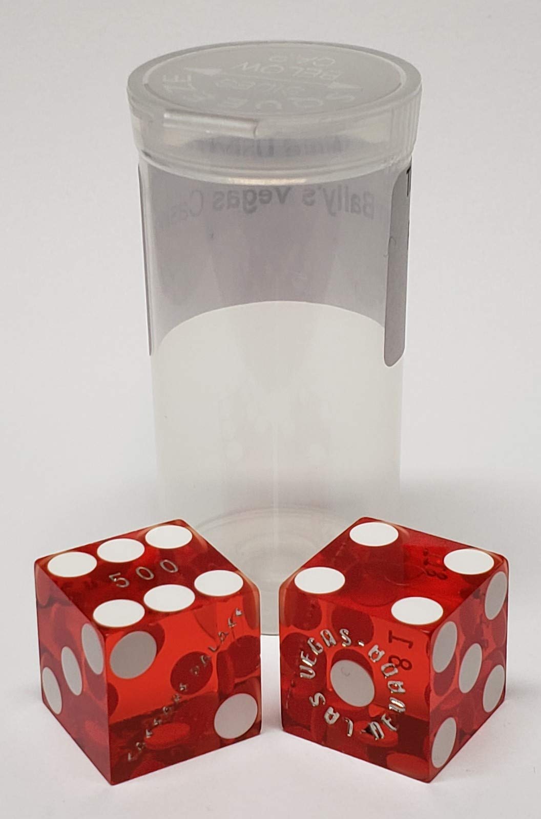 Cyber-Deals | 19mm Craps Dice – Authentic Las Vegas Table-Played (Caesar's Palace Red Polished)