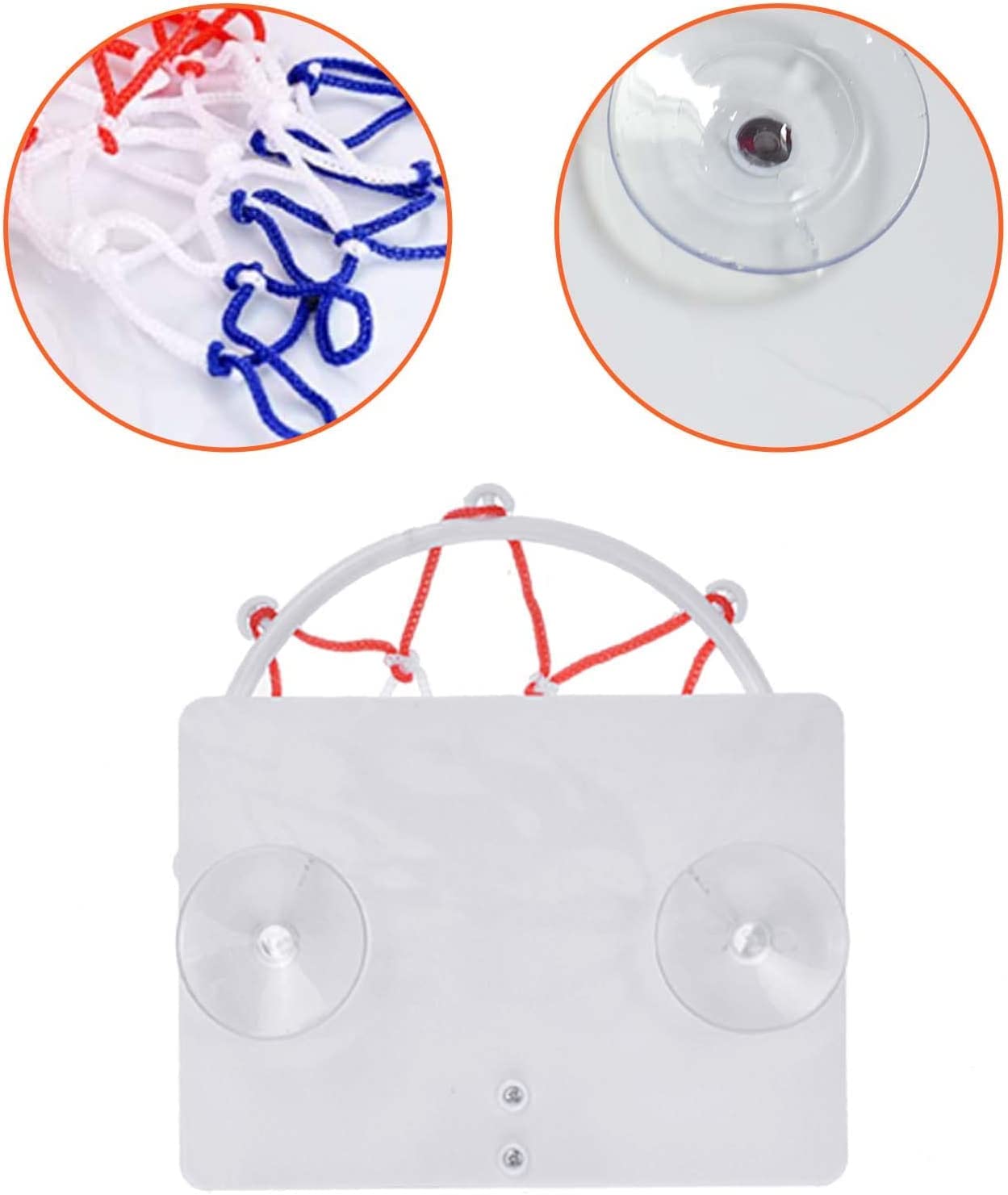 CYFIE Basketball Hoop Toddler Bath Toy | Suction Cup Bath Time Fun for Kids & Office Breaks