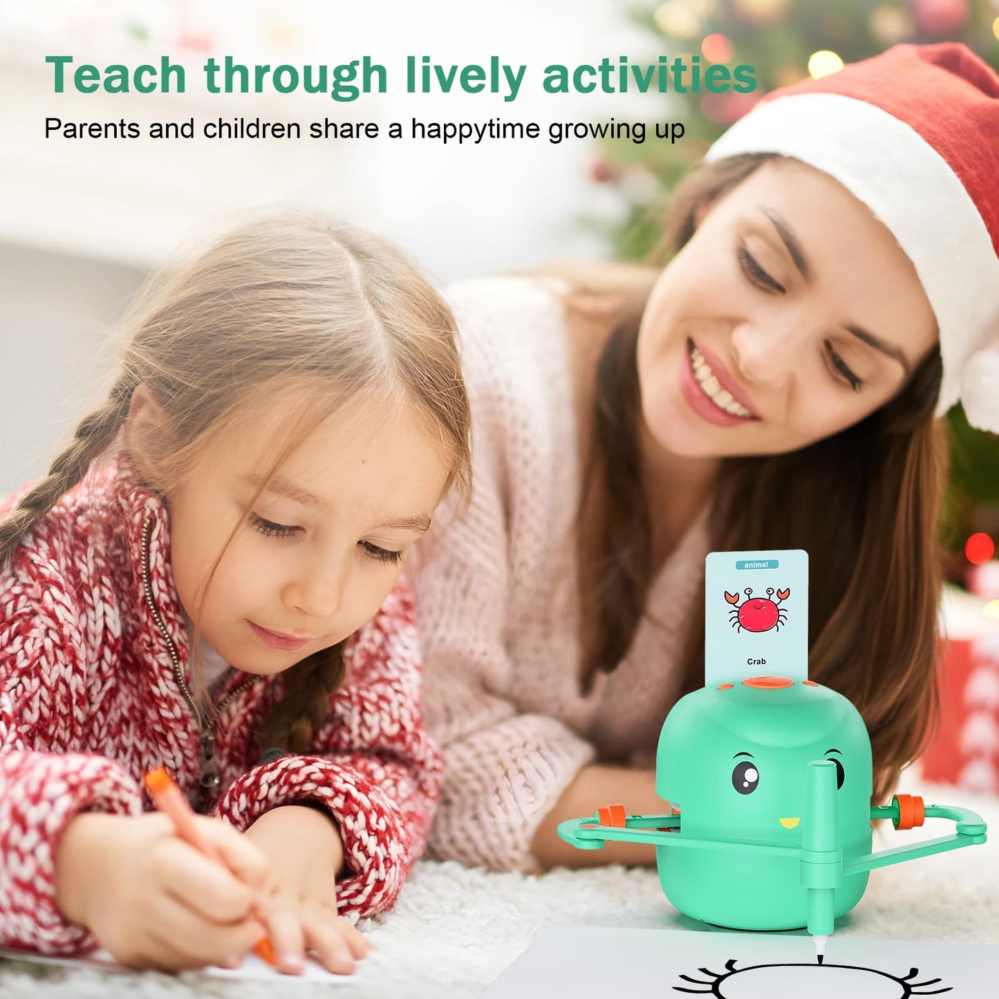 CYJBE Smart Drawing Robot for Kids – Montessori Educational Toy with Voice Interaction & 16 Color Pens