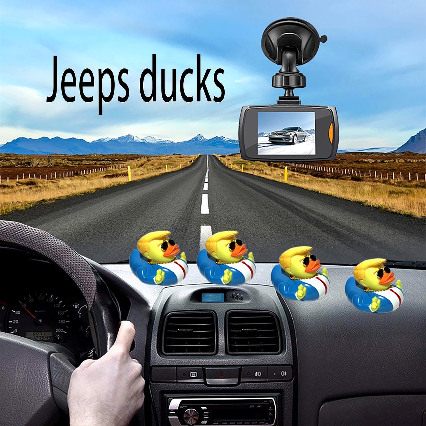 Cykqyzf Jeeps Duck Rubber Ducks – Bath Toy Collection & Decorative Figures