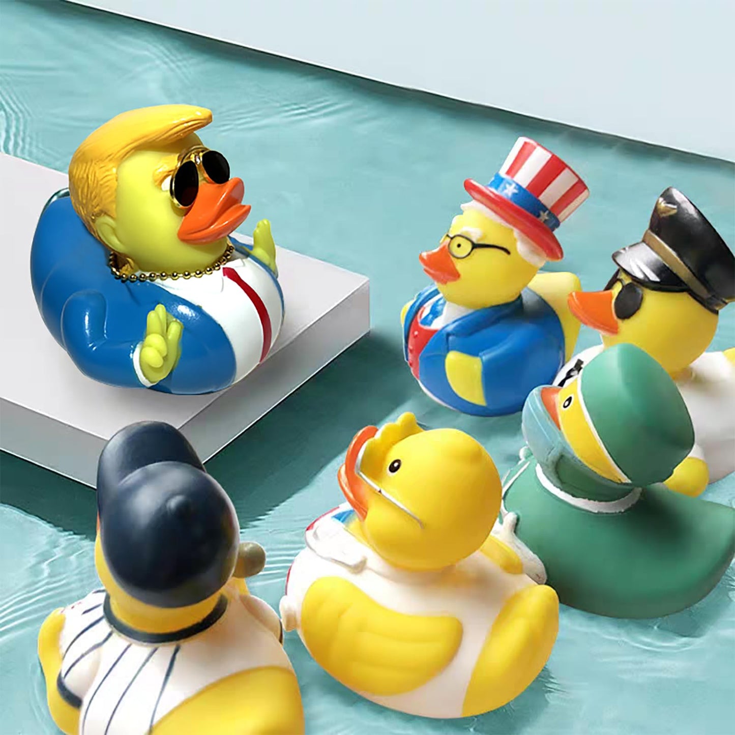Cykqyzf Jeeps Duck Rubber Ducks – Bath Toy Collection & Decorative Figures