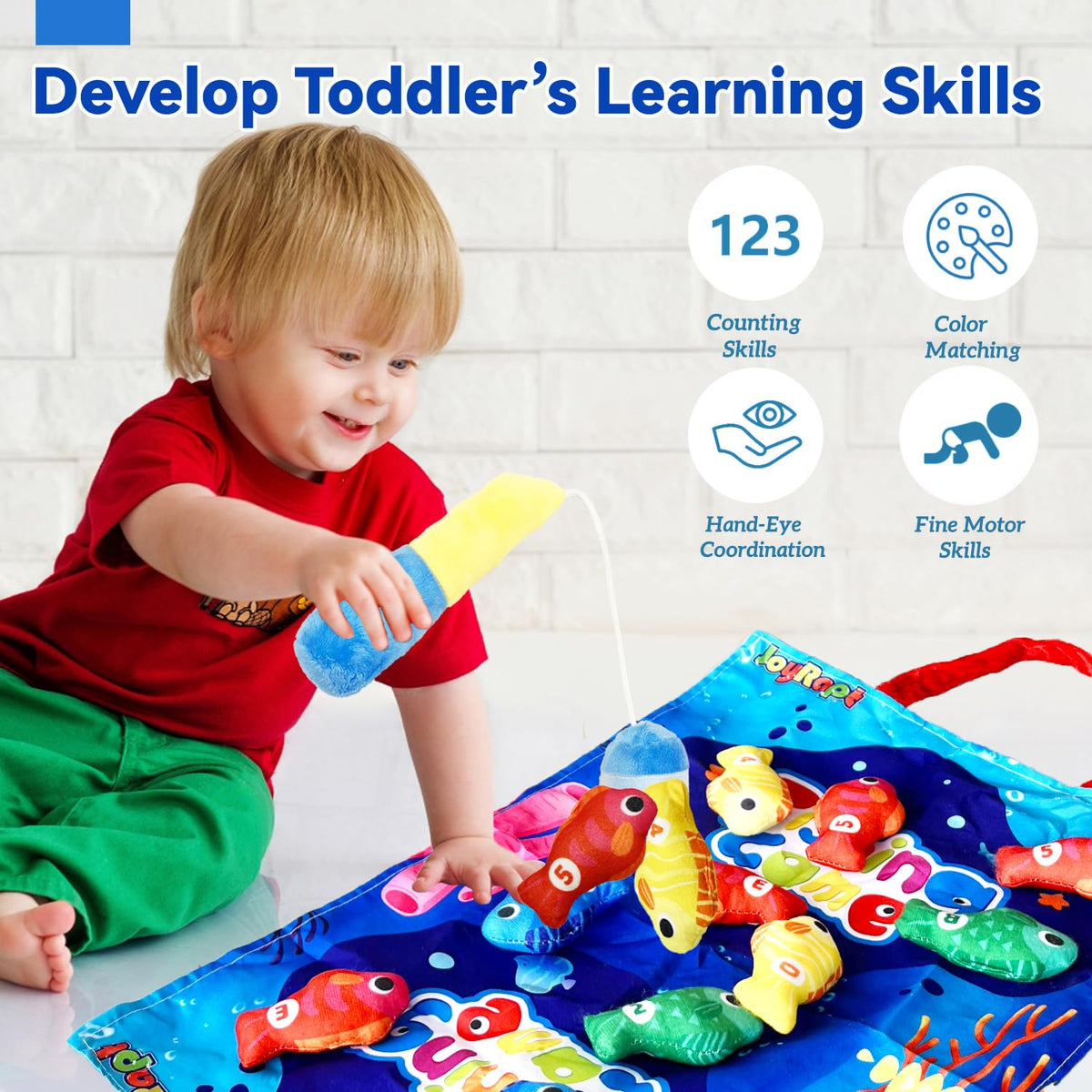 Cylazo Count Learning Montessori Fishing Game for Toddlers (1-3 Years)