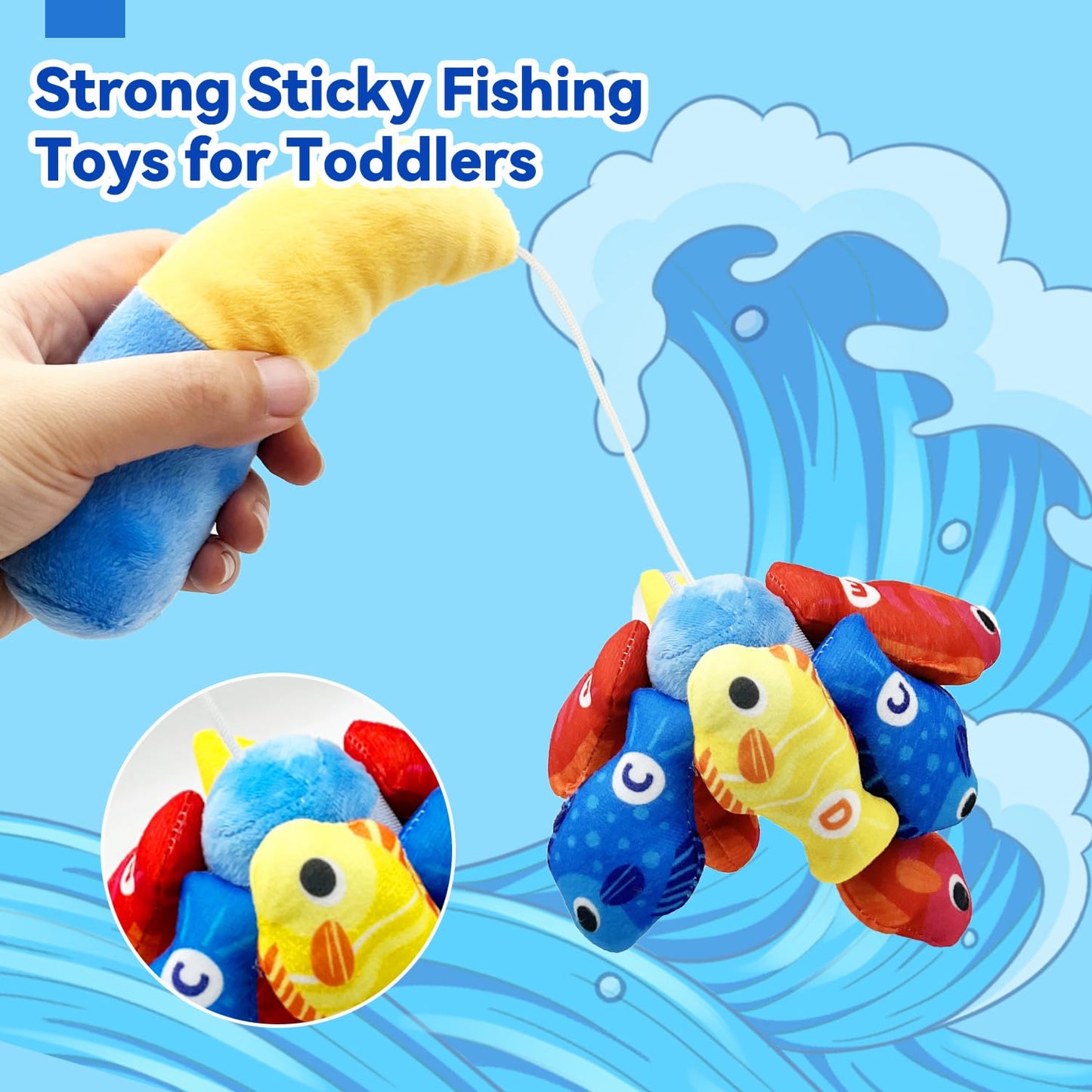 Cylazo Count Learning Montessori Fishing Game for Toddlers (1-3 Years)