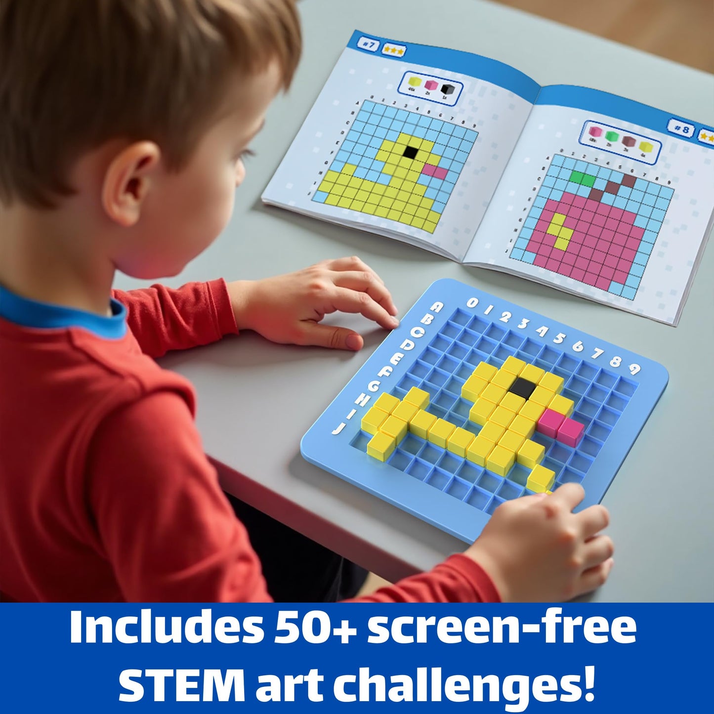 CYOEST Pixel Art Kit for Kids | STEM Art & Coding Toys for Ages 5-12 | Educational Craft Gift