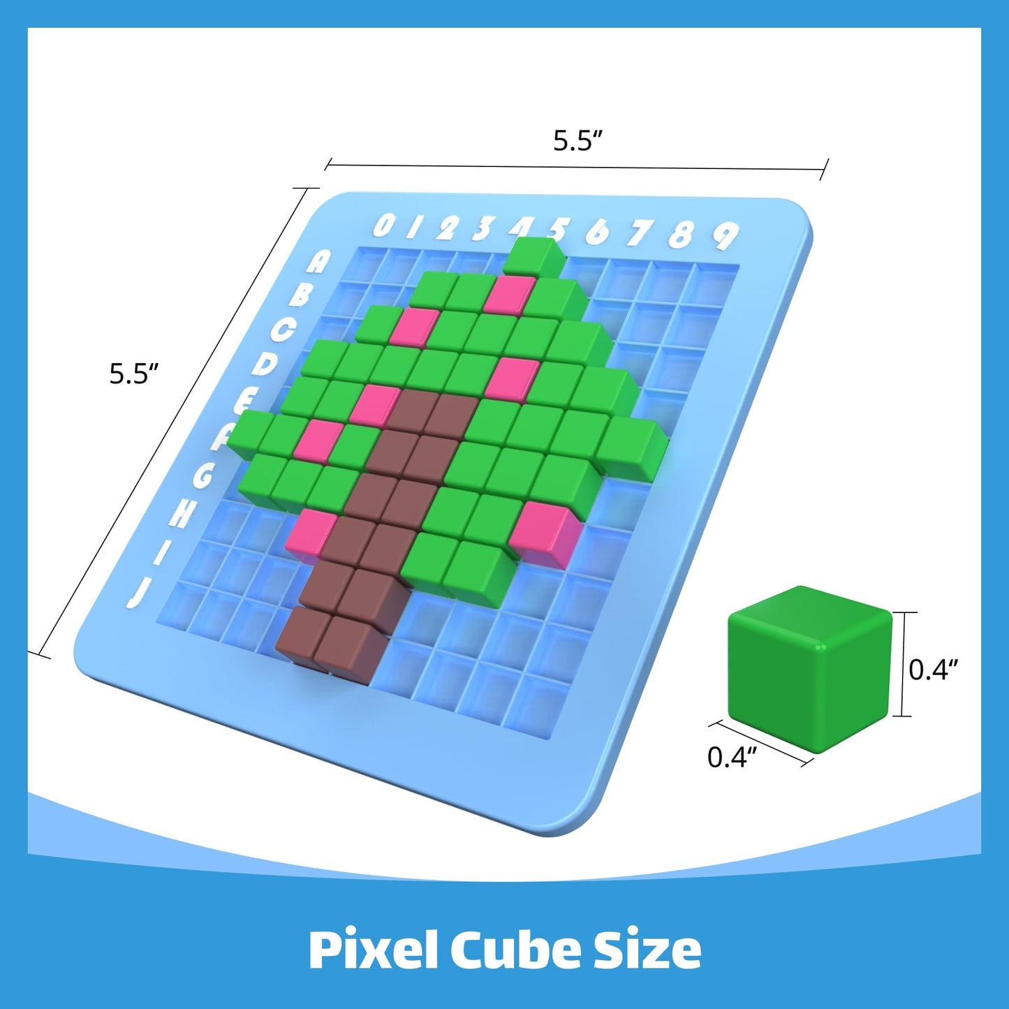 CYOEST Pixel Art Kit for Kids | STEM Art & Coding Toys for Ages 5-12 | Educational Craft Gift