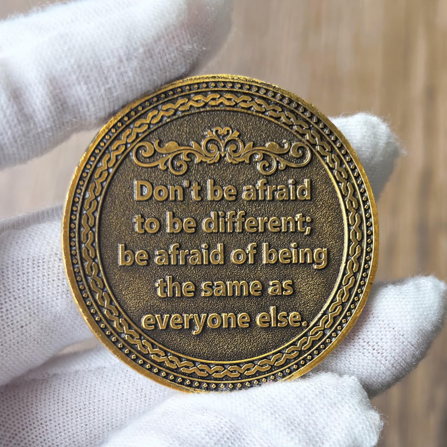 CYOUNG Empowering Witch Challenge Coin – 1.57-Inch Motivational Metal Coin
