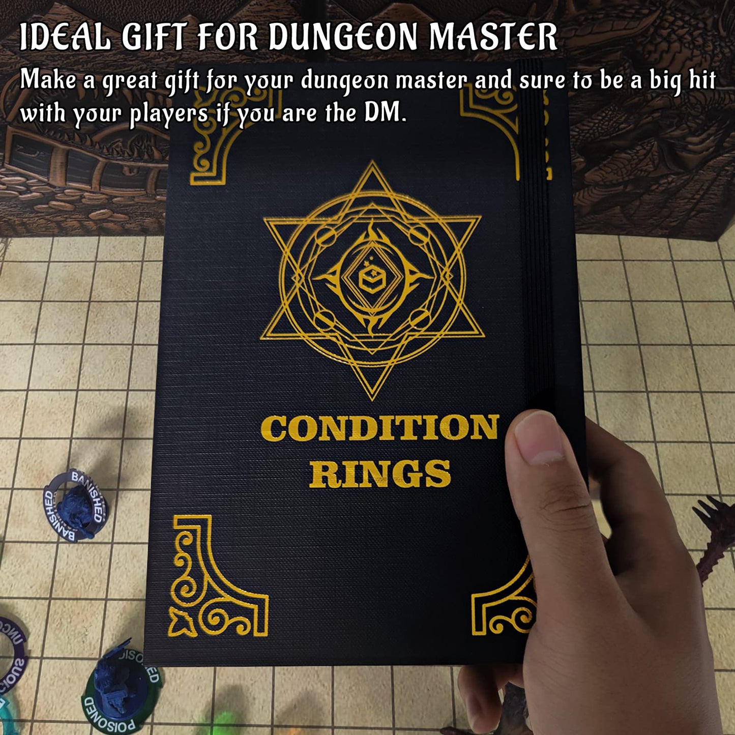 CZYY Upgraded Condition Rings – 96 Status Markers for D&D & RPGs
