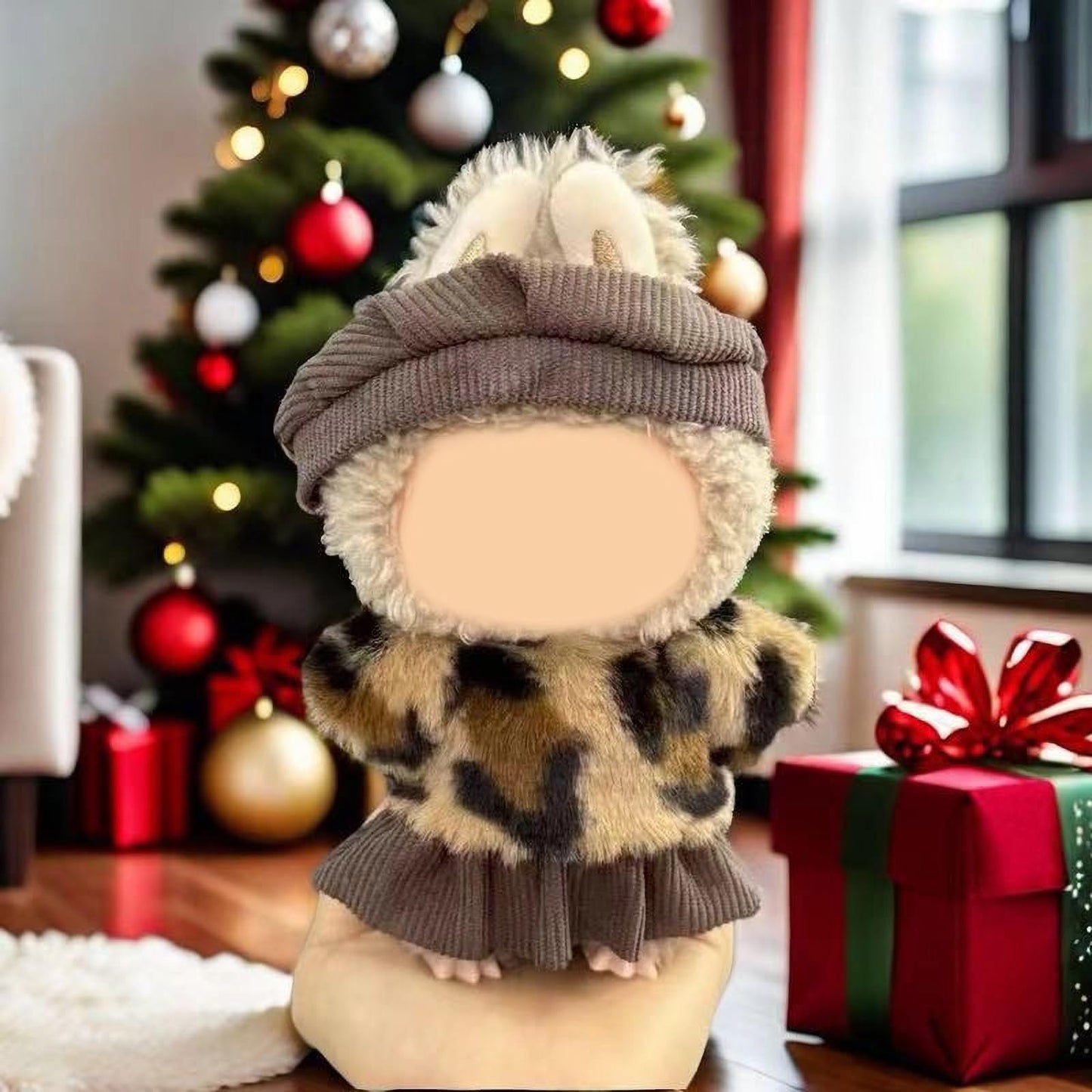 CZZLYJ Six-Pack Doll Clothes for LABUBU 17cm Doll – Designer Outfits with Hats & Accessories