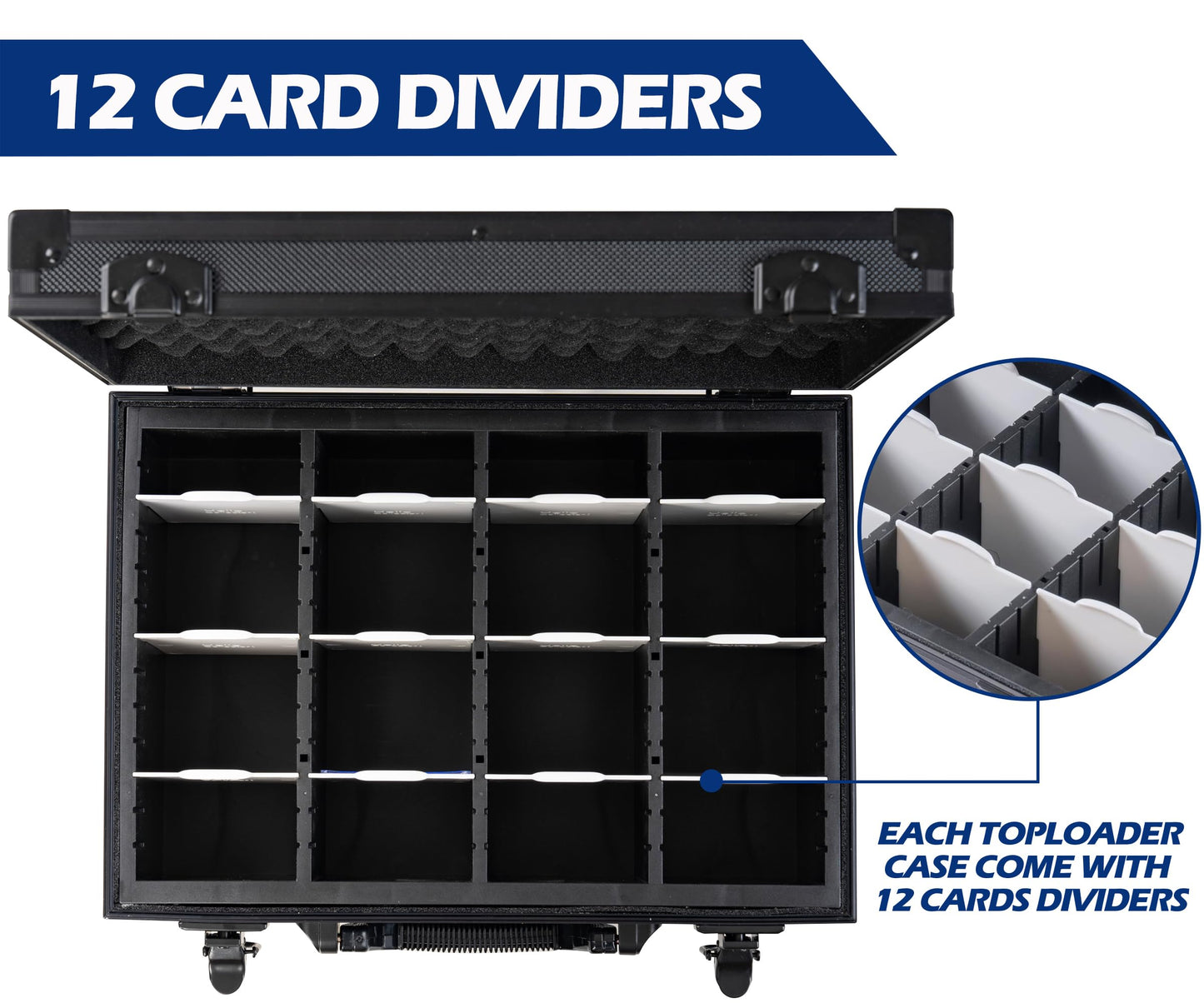 D DACCKIT Top Loaders Storage Box – Hard Case for 3x4 inch Top Loaders & Magnetic Card Holders