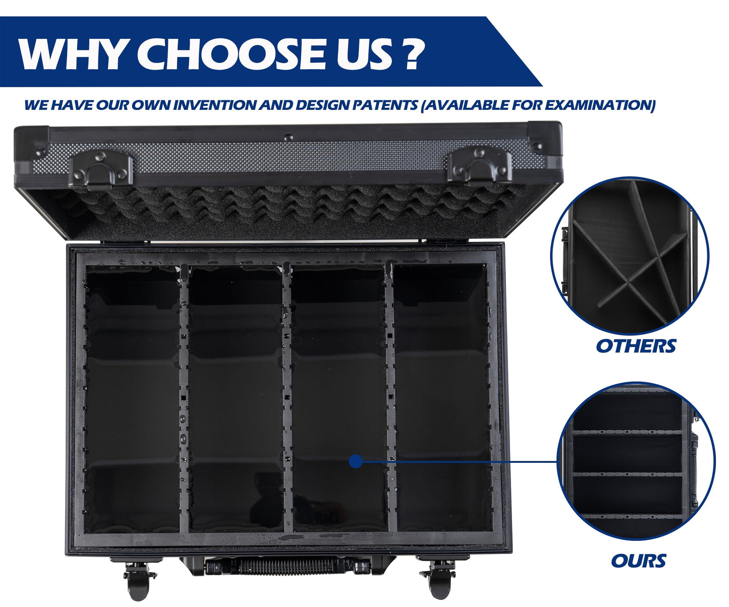 D DACCKIT Top Loaders Storage Box – Hard Case for 3x4 inch Top Loaders & Magnetic Card Holders