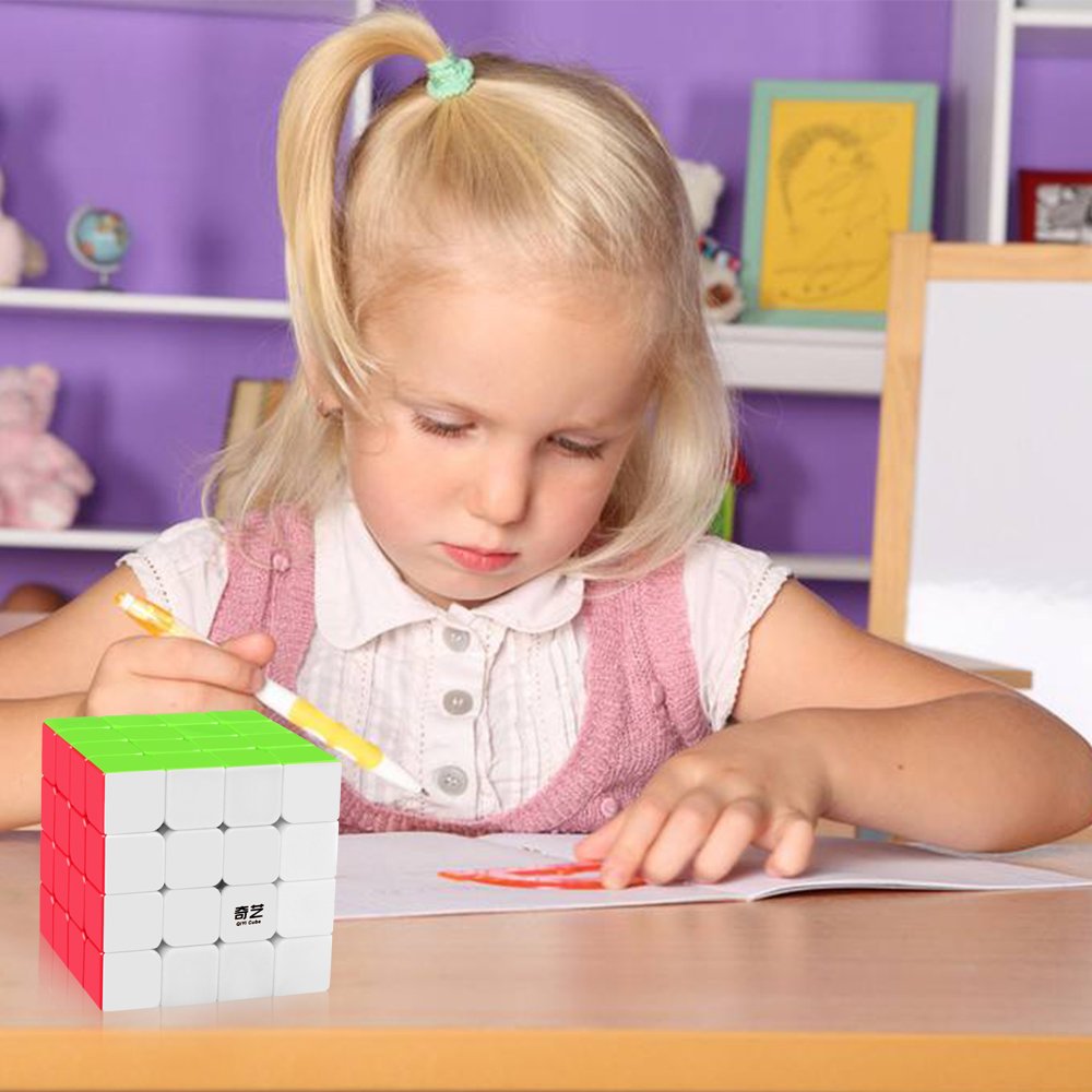 D-FantiX QYTOYS Qiyuan S 4x4 Speed Cube – Stickerless, Beginner-Friendly Puzzle Toy