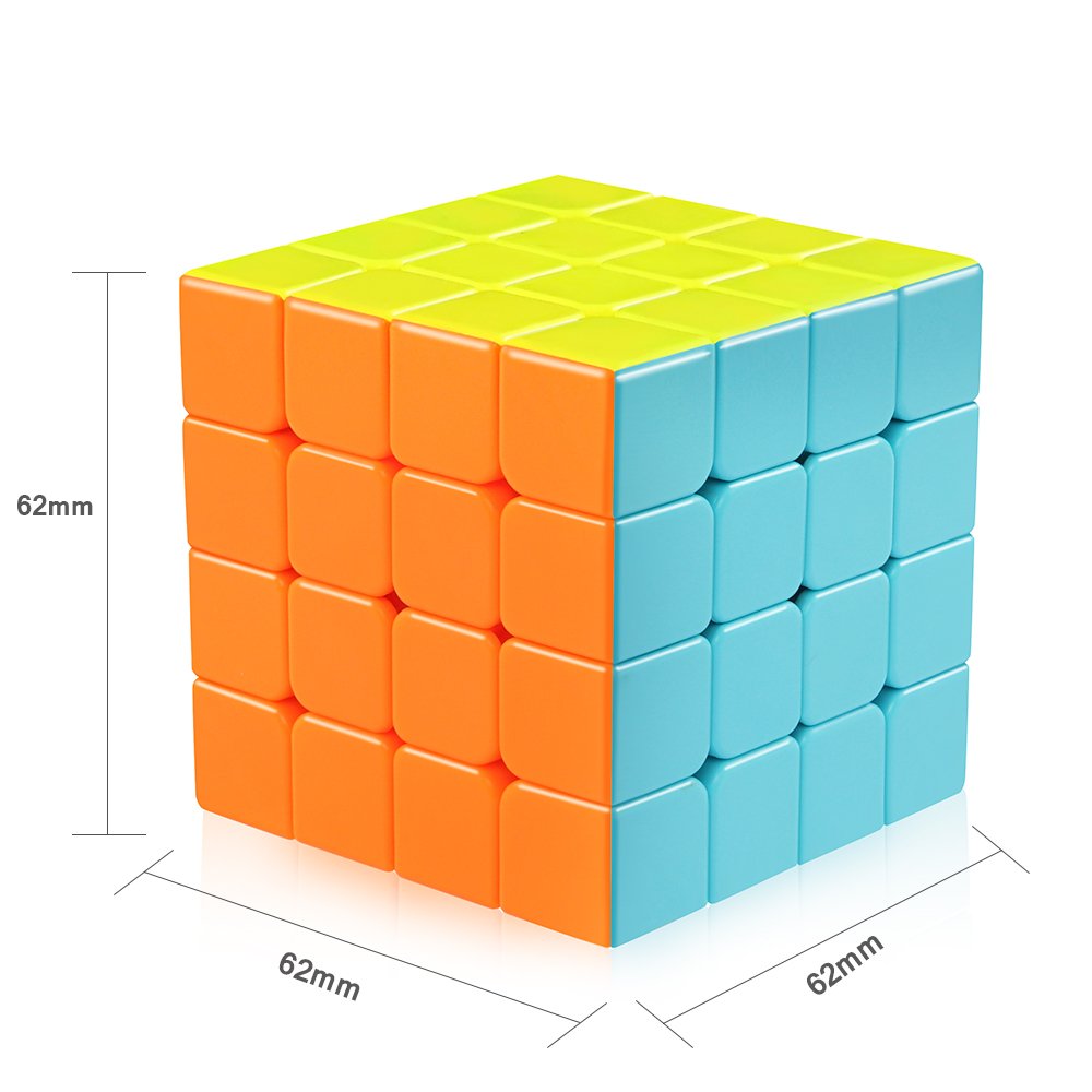 D-FantiX QYTOYS Qiyuan S 4x4 Speed Cube – Stickerless, Beginner-Friendly Puzzle Toy