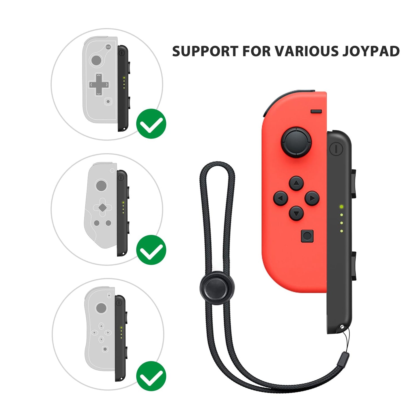 D.Gruoiza Switch Joy-Con Straps – 2 Pack, Adjustable, Automatic Lock