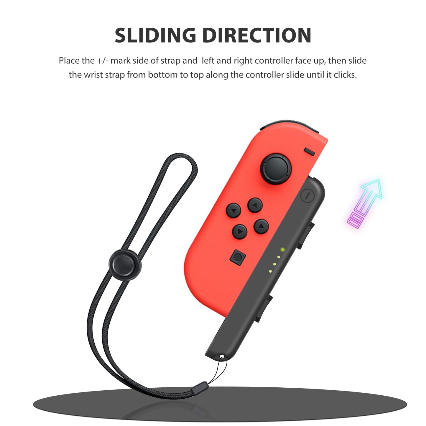 D.Gruoiza Switch Joy-Con Straps – 2 Pack, Adjustable, Automatic Lock