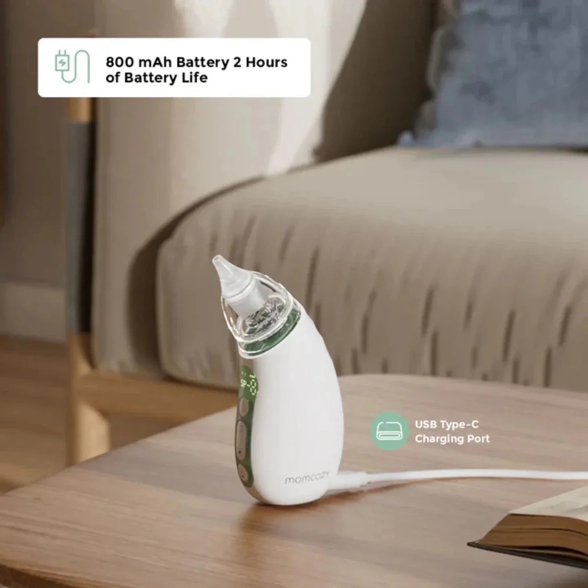 Momcozy Baby Nasal Aspirator - White