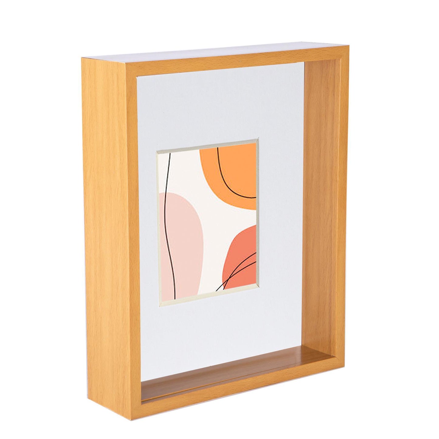 8" x 10" 3D Deep Box Photo Frame with 4" x 6" Mount