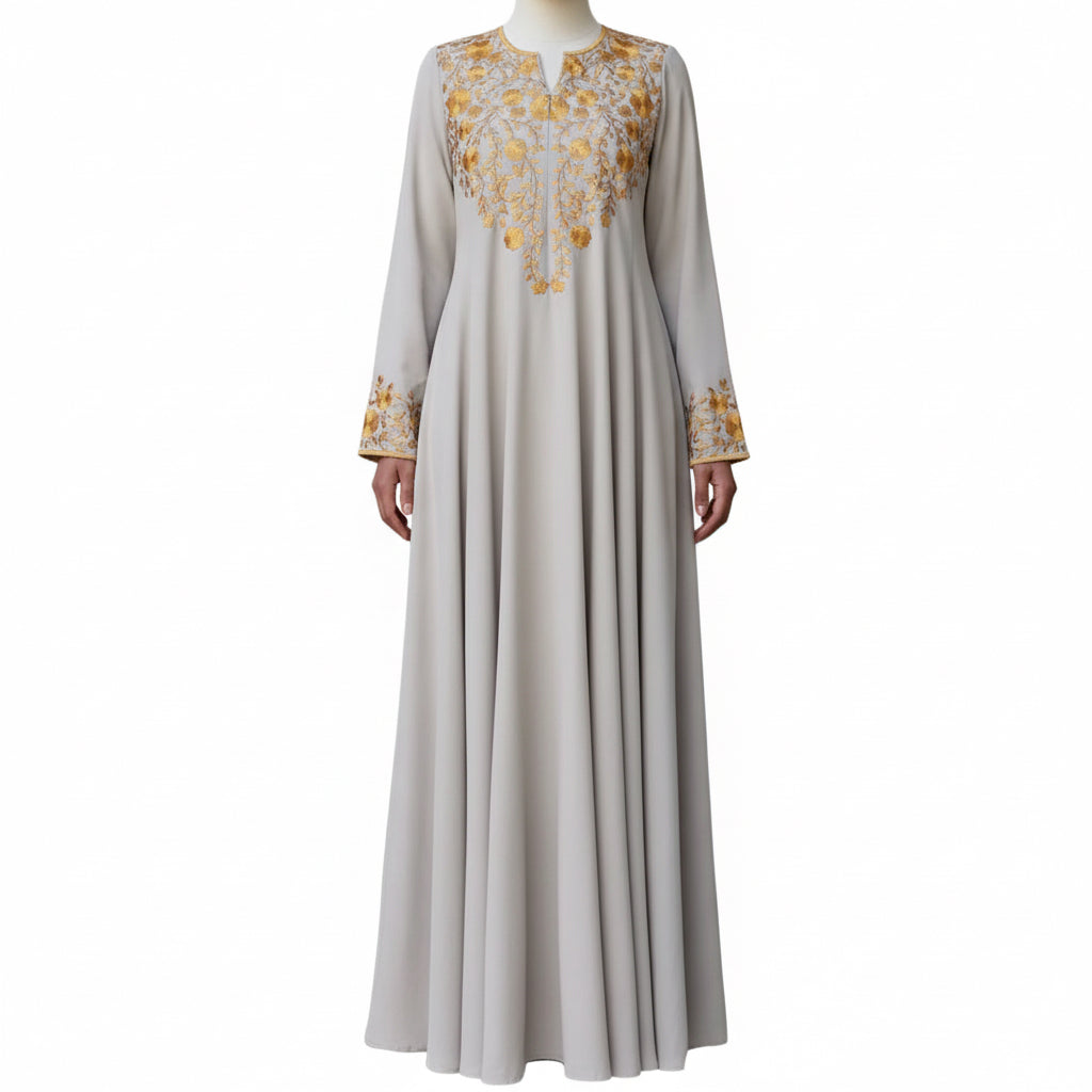 Women's Ethnic Style Long Robe Dress, Modest Clothing, Modest Evening Dress