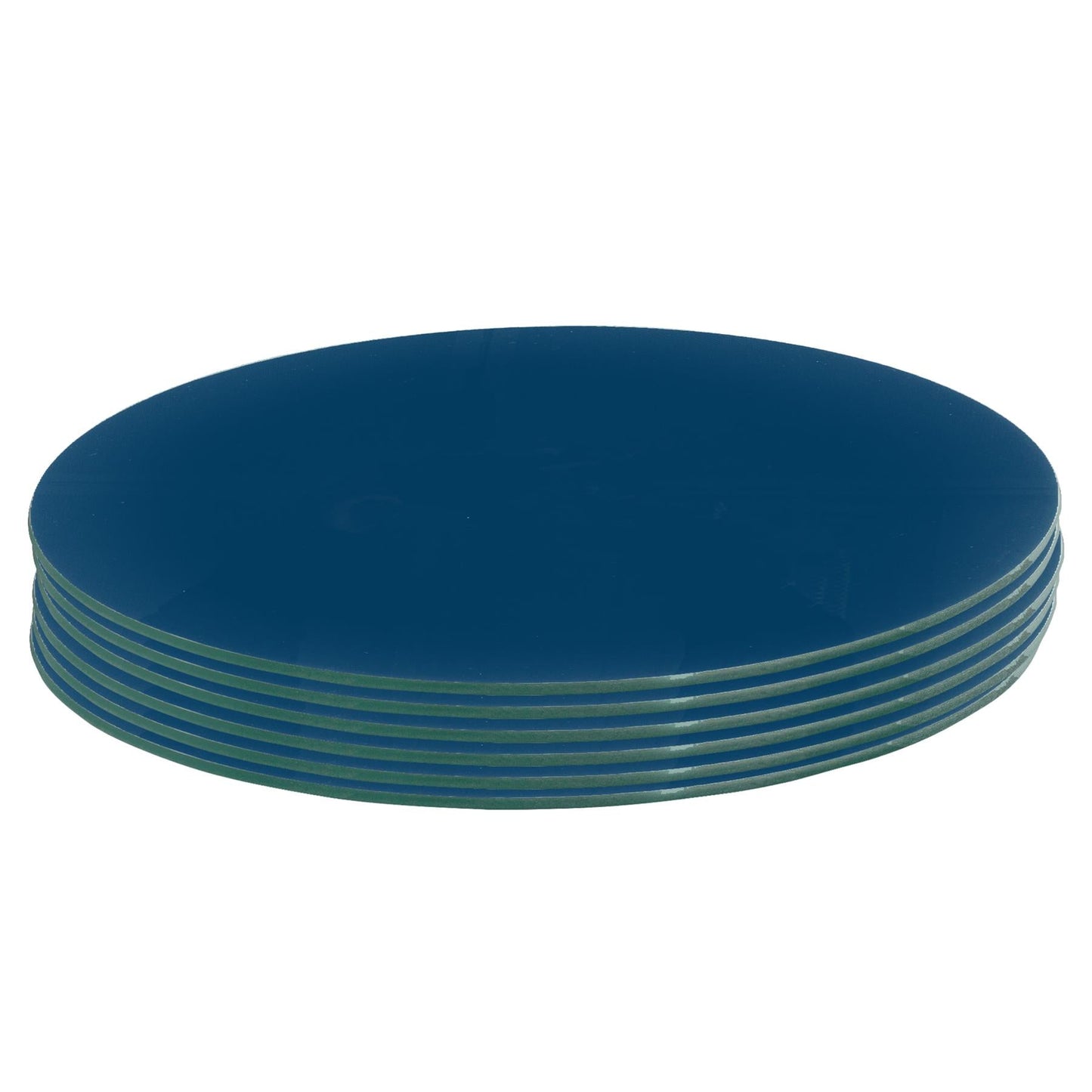 30cm Round Glass Placemats - Pack of Six