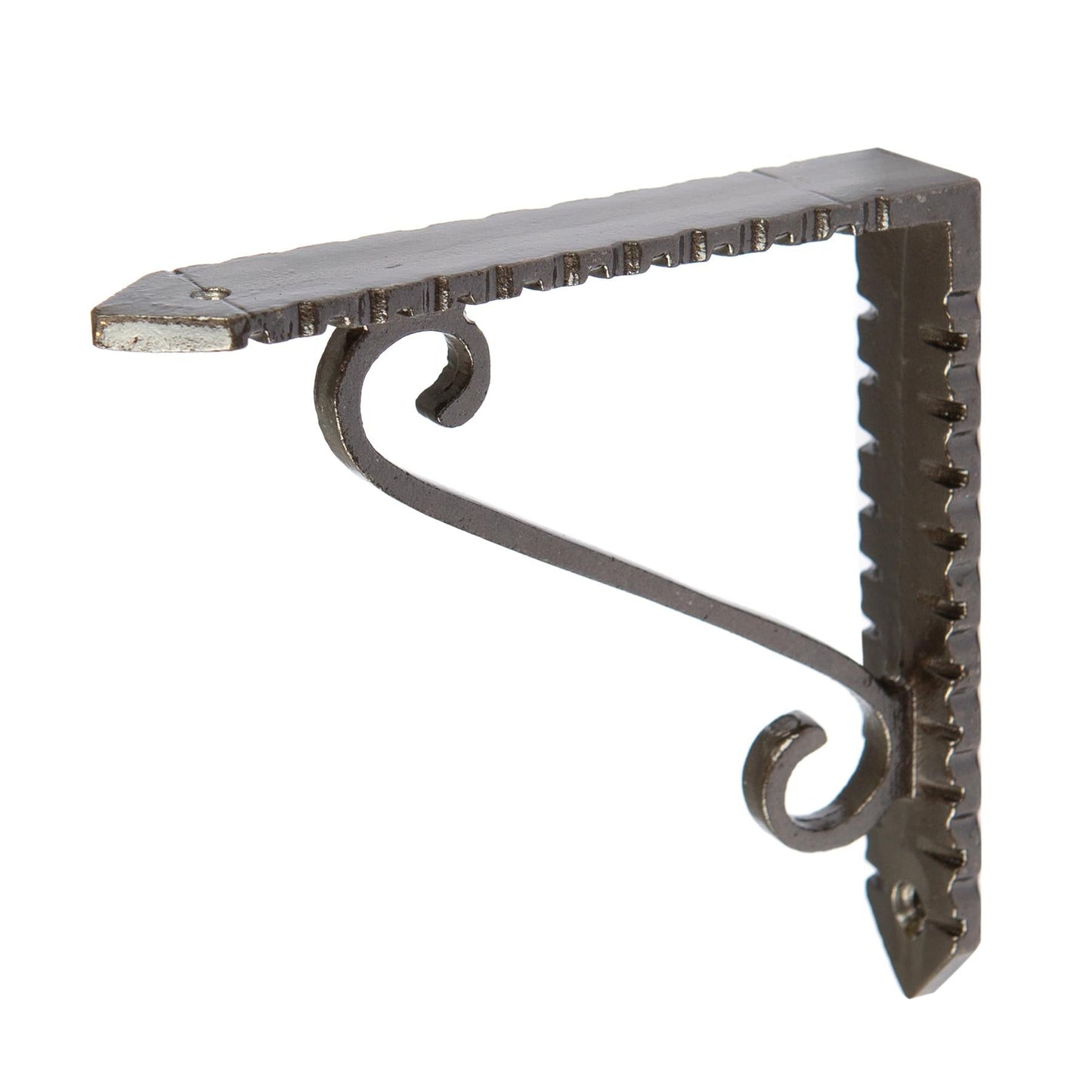 105mm Notched Scroll Iron Shelf Bracket