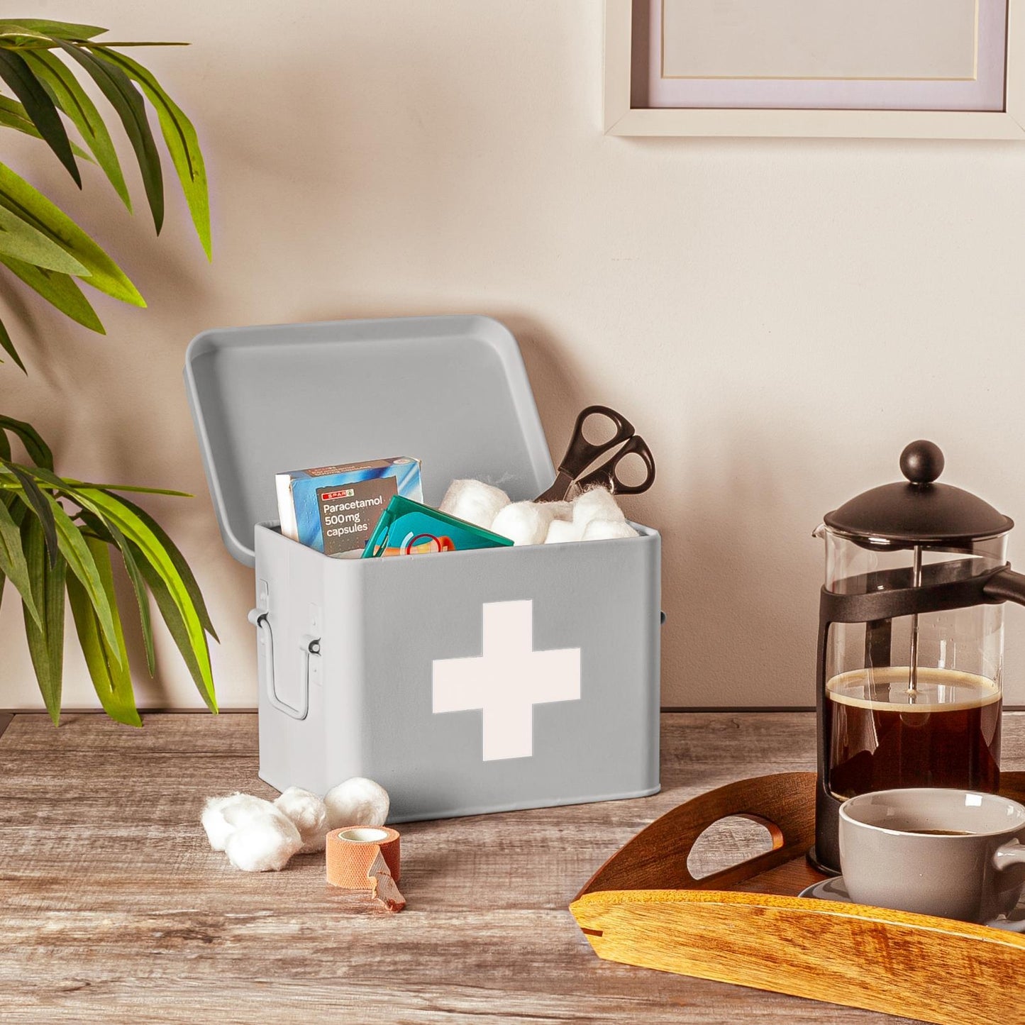 Grey Vintage First Aid Tin