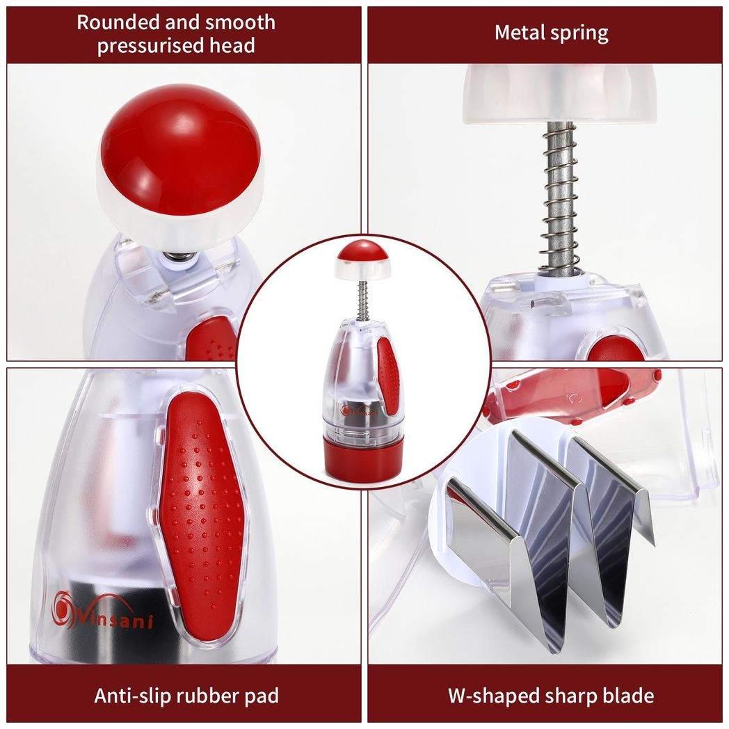 VINSANI RED/WHITE ONION CHOPPER 7356