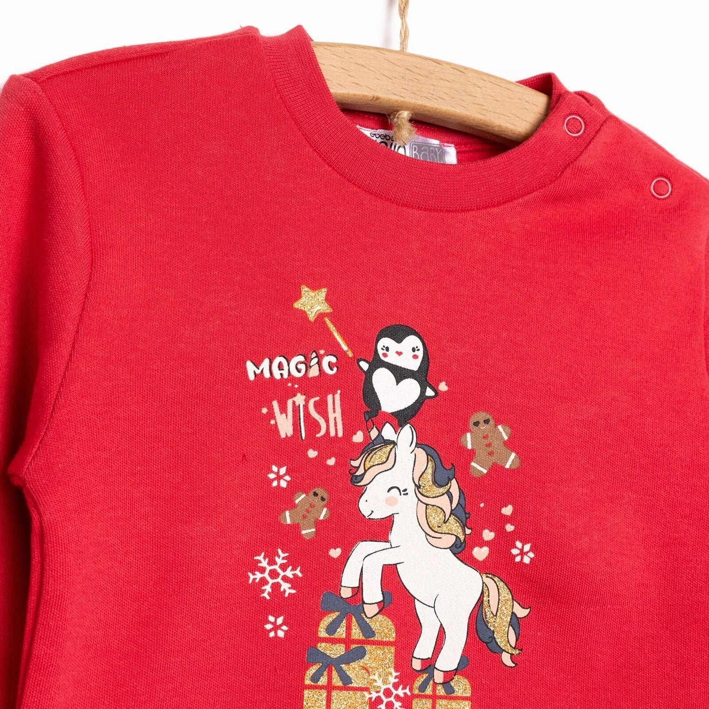 HelloBaby Baby Girl Christmas Tracksuit - Red
